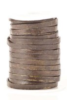 Image de Lederband flach 4mm braun antik, 10m Rolle