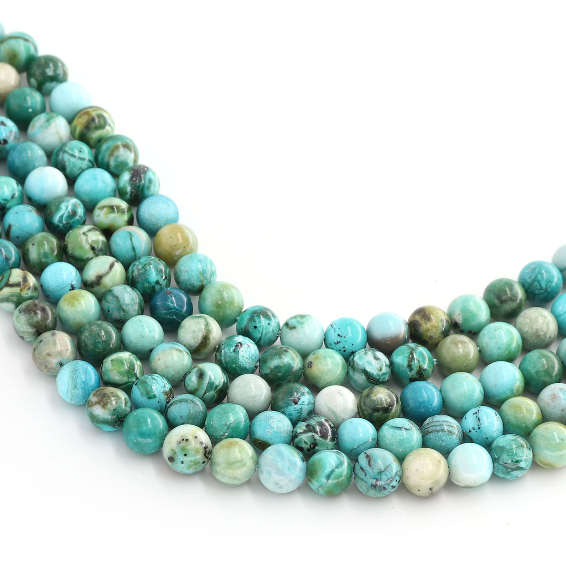 Image de Blauer Opal Kugeln  6mm Strang (Kongo)