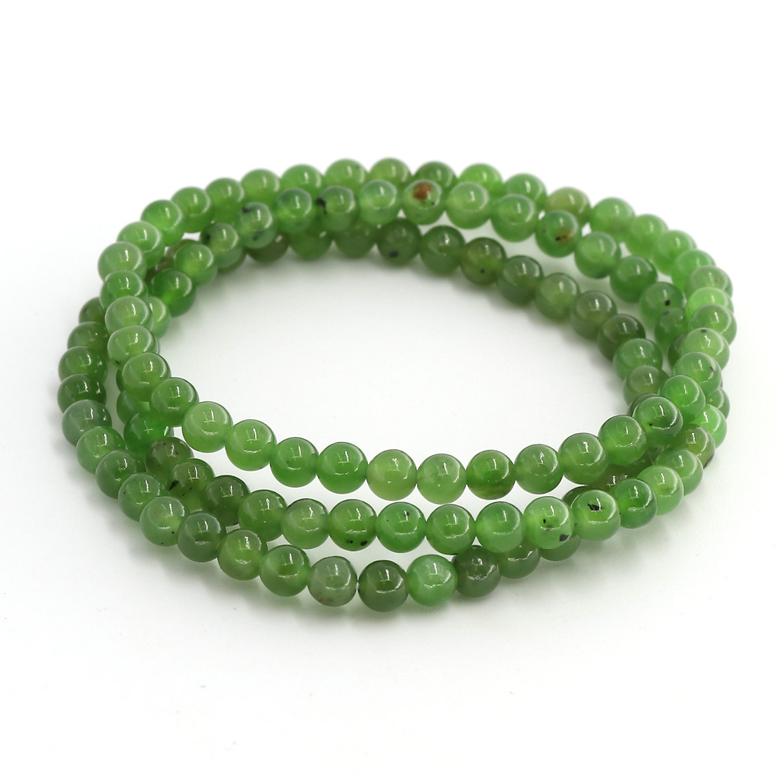 Bild von Canada Jade Kugeln  5mm Armband