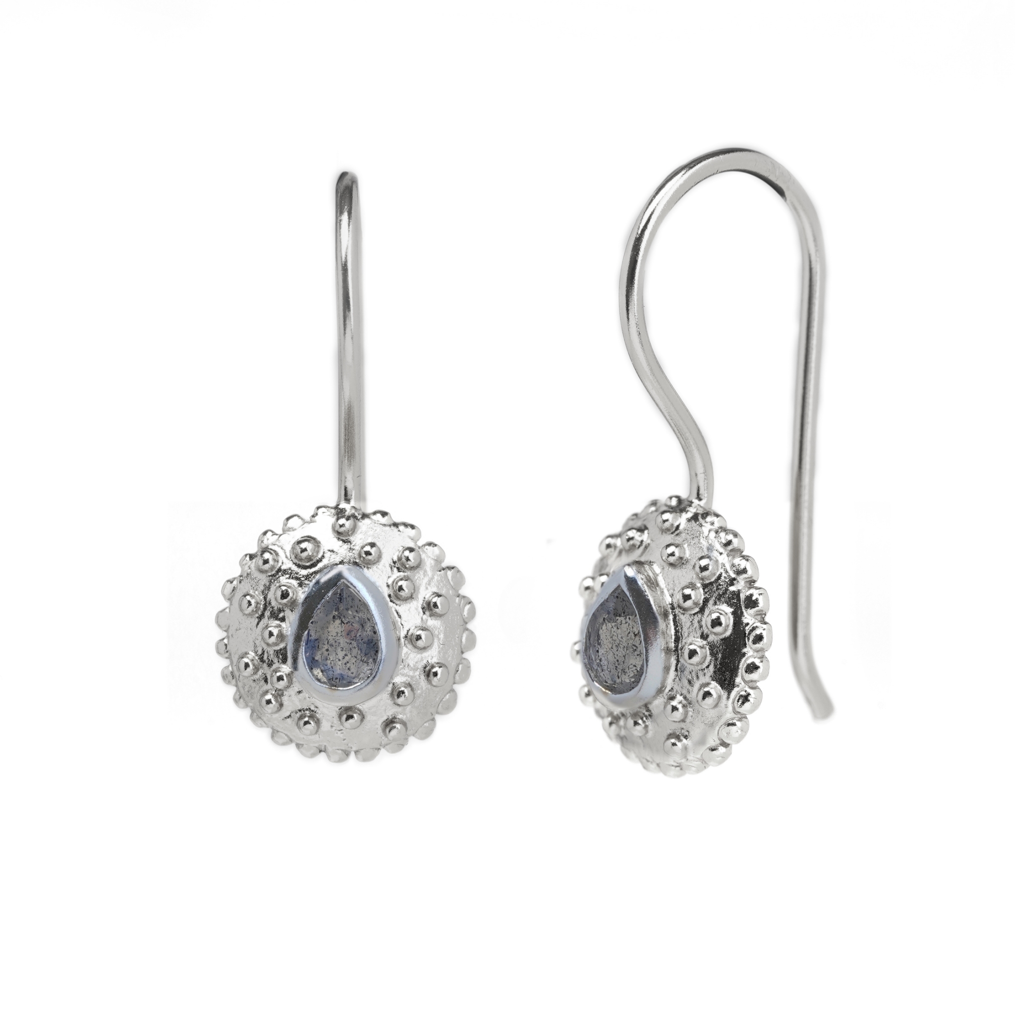 Immagine di "Andalusian Drop". Labradorit. Ohrschmuck. Silber 925