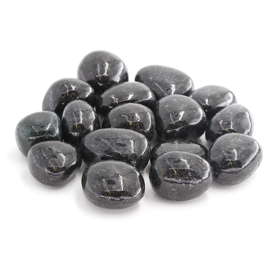 Image de Bronzit-Gabbro Trommelsteine (VE: 250g)