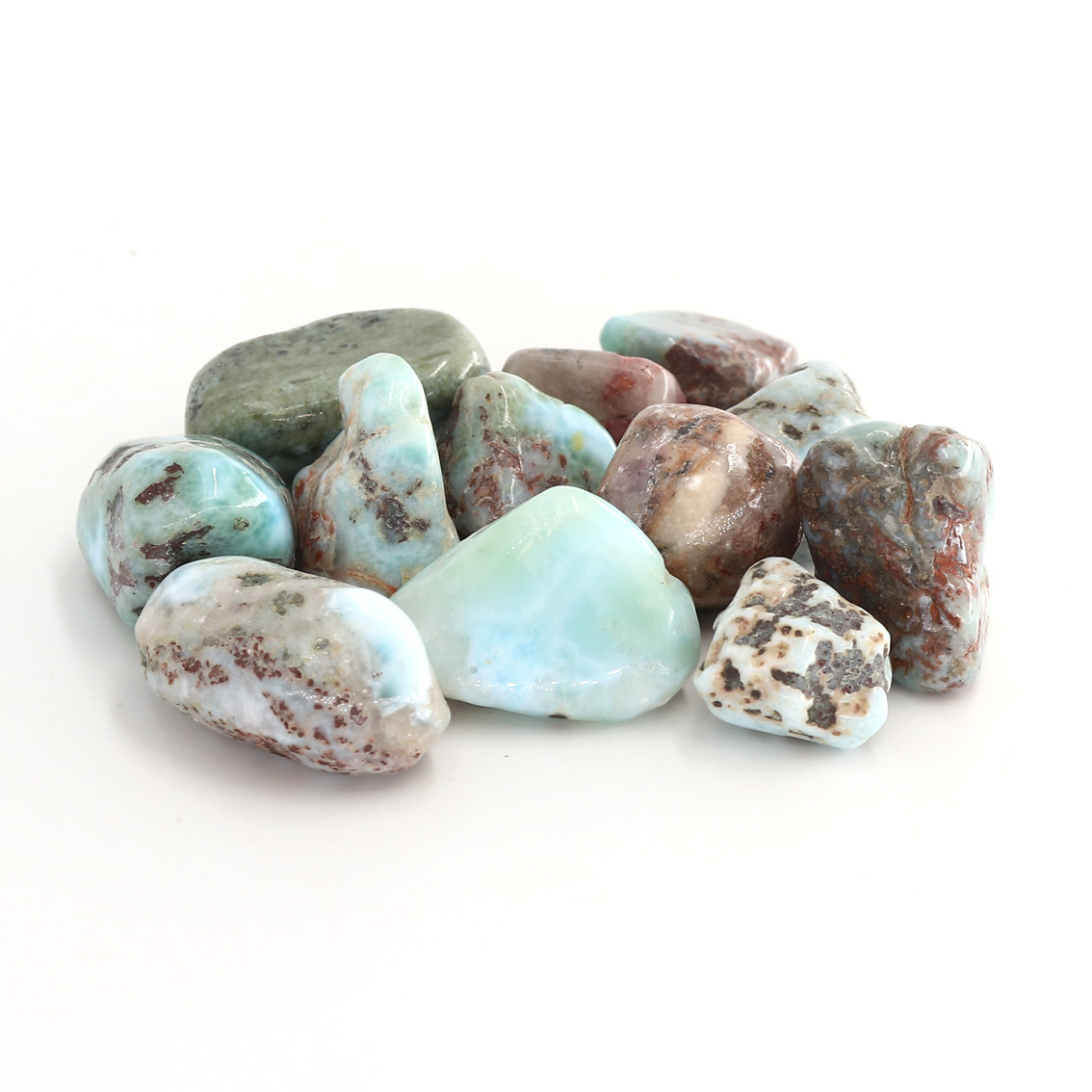 Bild von Larimar Trommelsteine (VE: 100g)