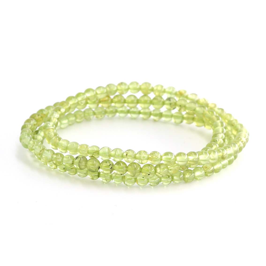 Image de Peridot Kugeln 4mm Armband