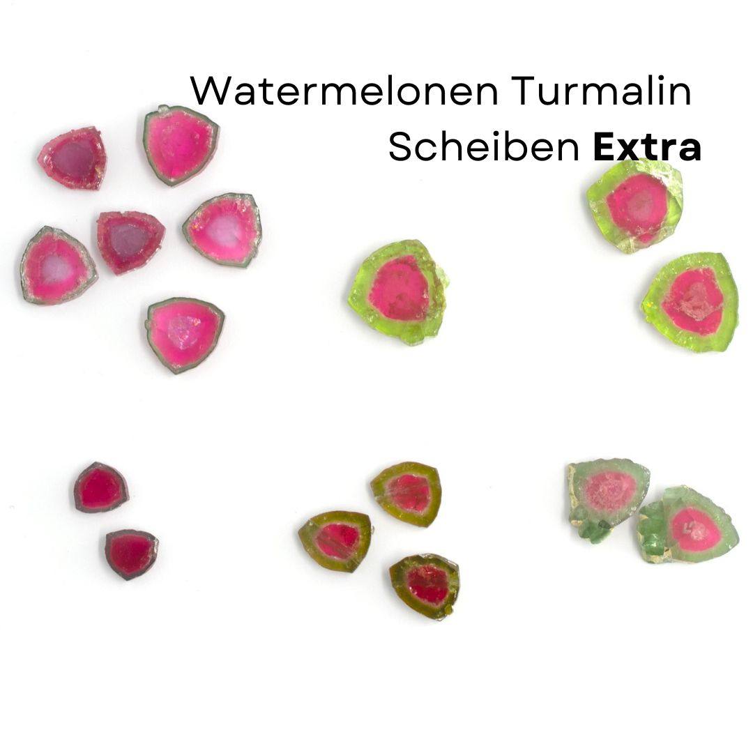 Image de Turmalin Watermelonen Scheiben Extra