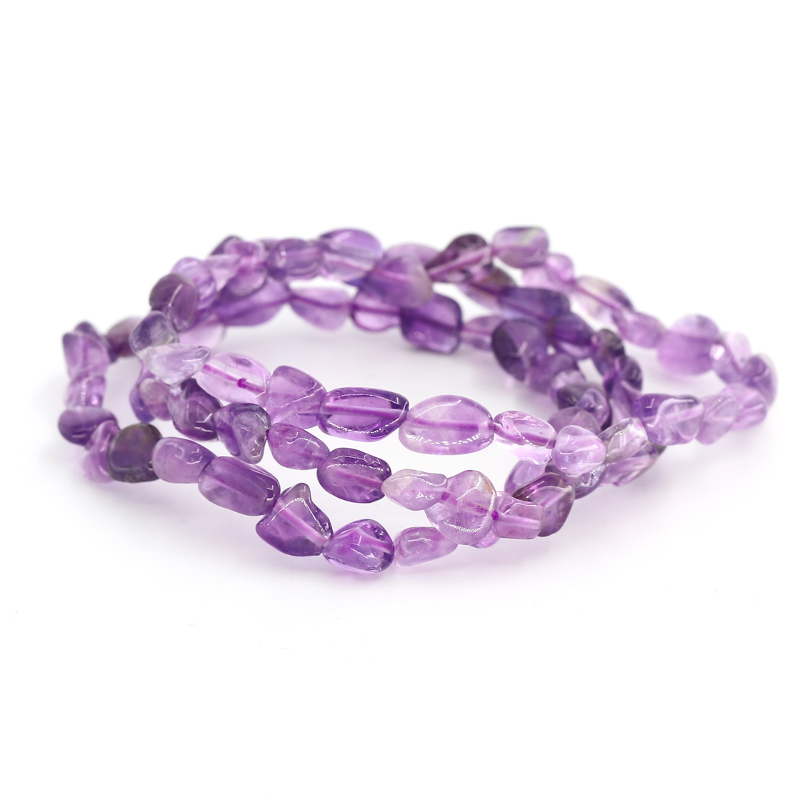 Immagine di Amethyst Nuggets Chips 4-6mm Armband