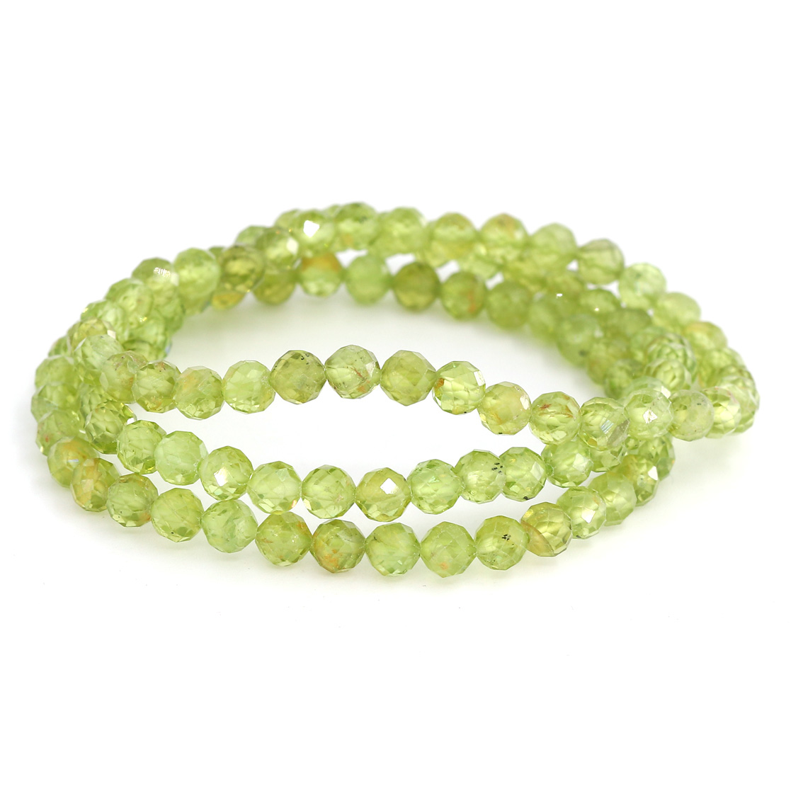 Image de Peridot fac. Kugeln  5mm Armband Extra