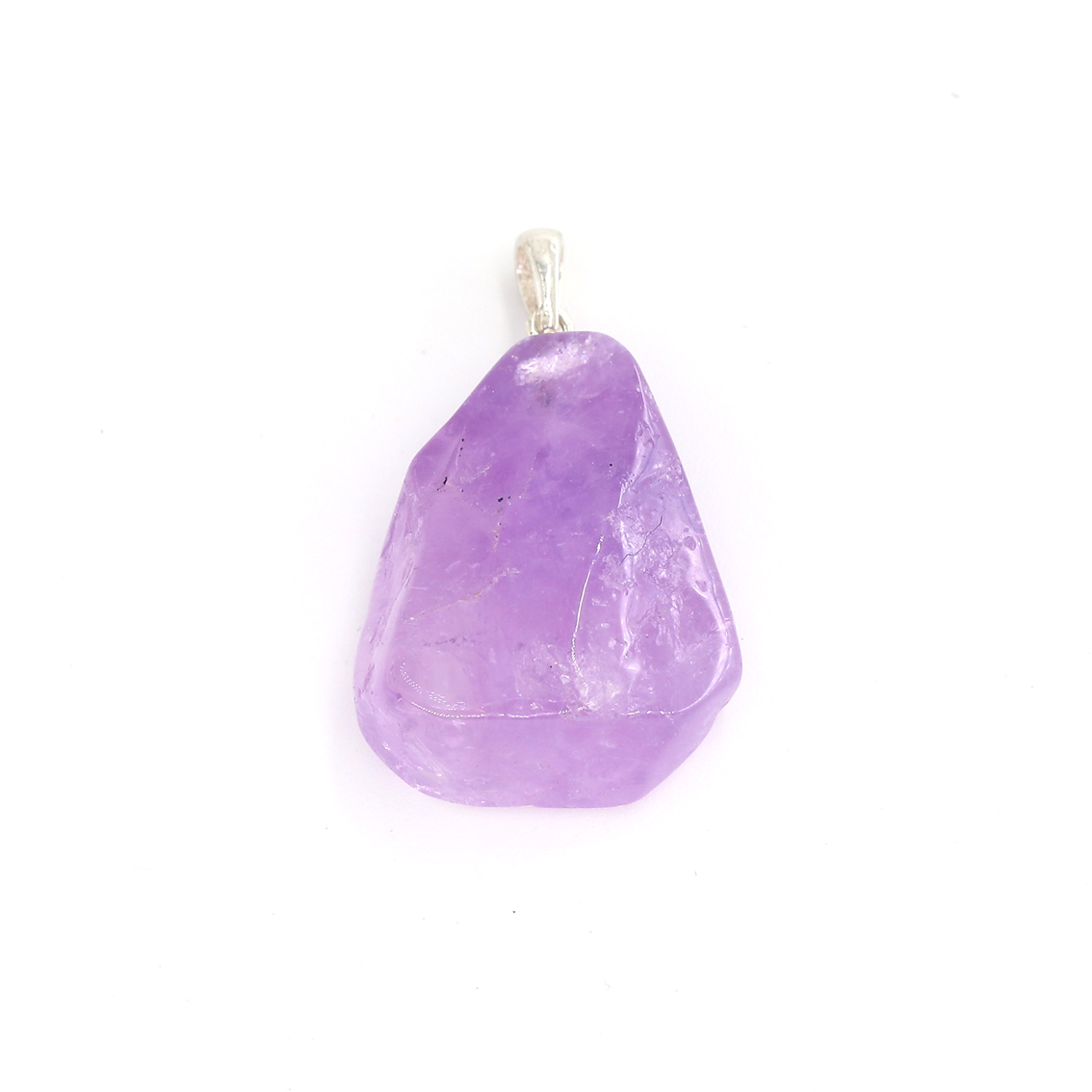 Image de Amethyst Scheibe 20x25mm mit Natur-Rand Anhänger