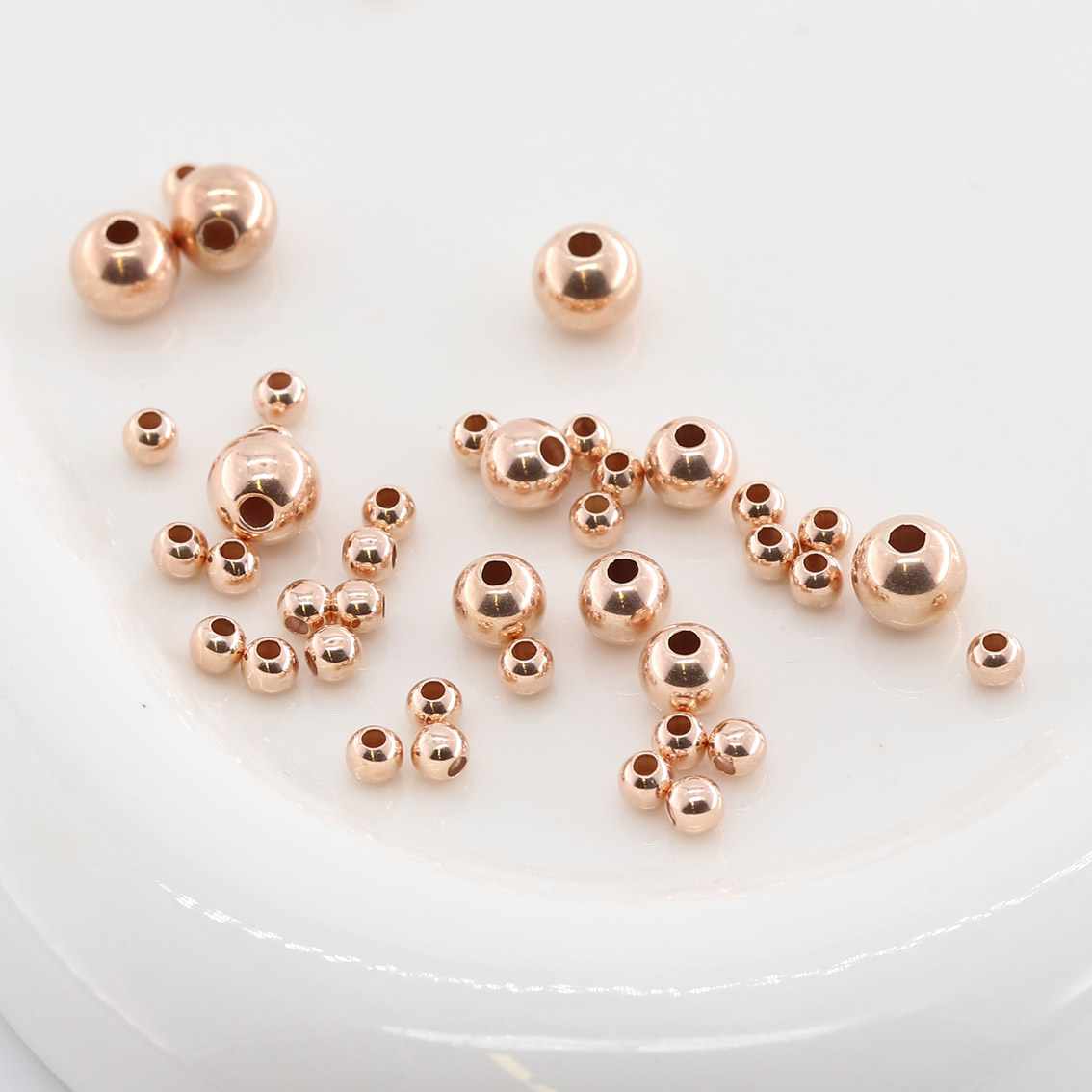 Image de Kugeln glanz, Silber rosé-vergoldet