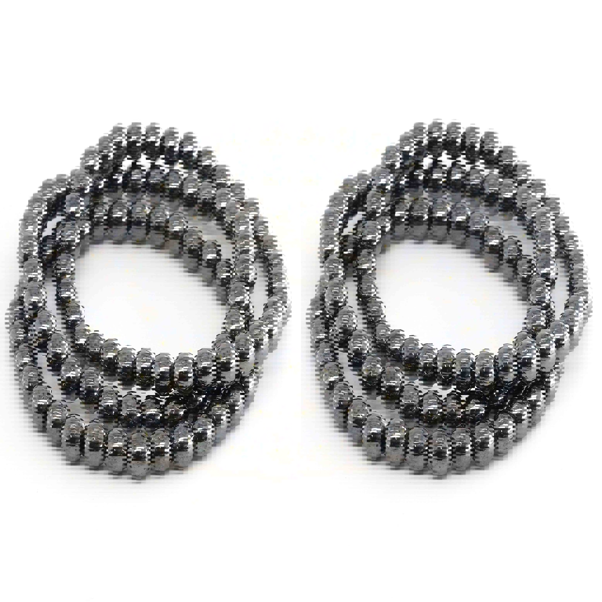 Image de Hämatit Kugeln  6mm Armband (gepresst)