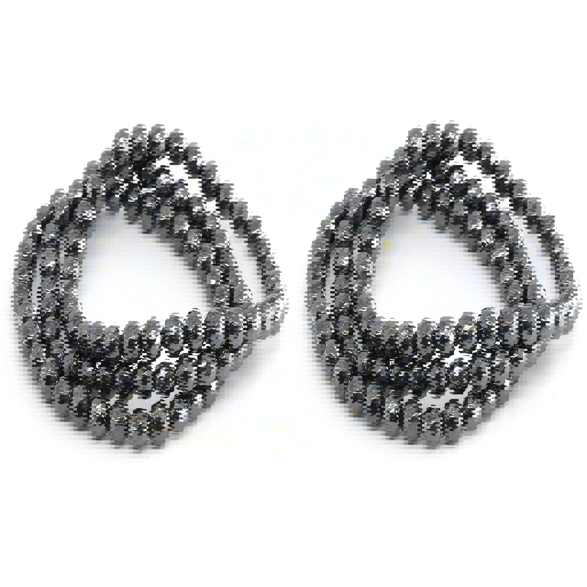 Image de Hämatit fac. Kugeln  6mm Armband (gepresst)