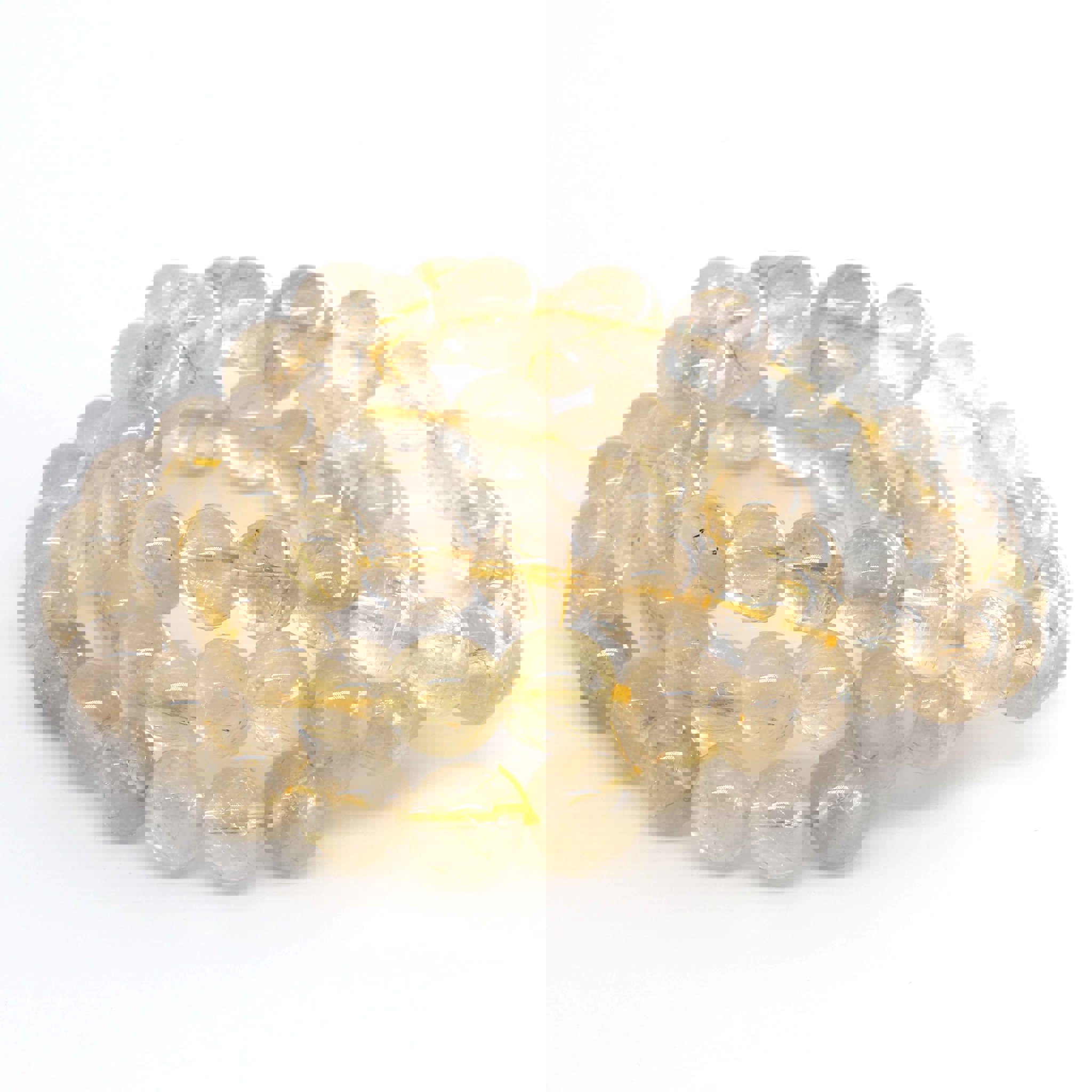 Bild von Rutilquarz Kugeln 10mm Armband