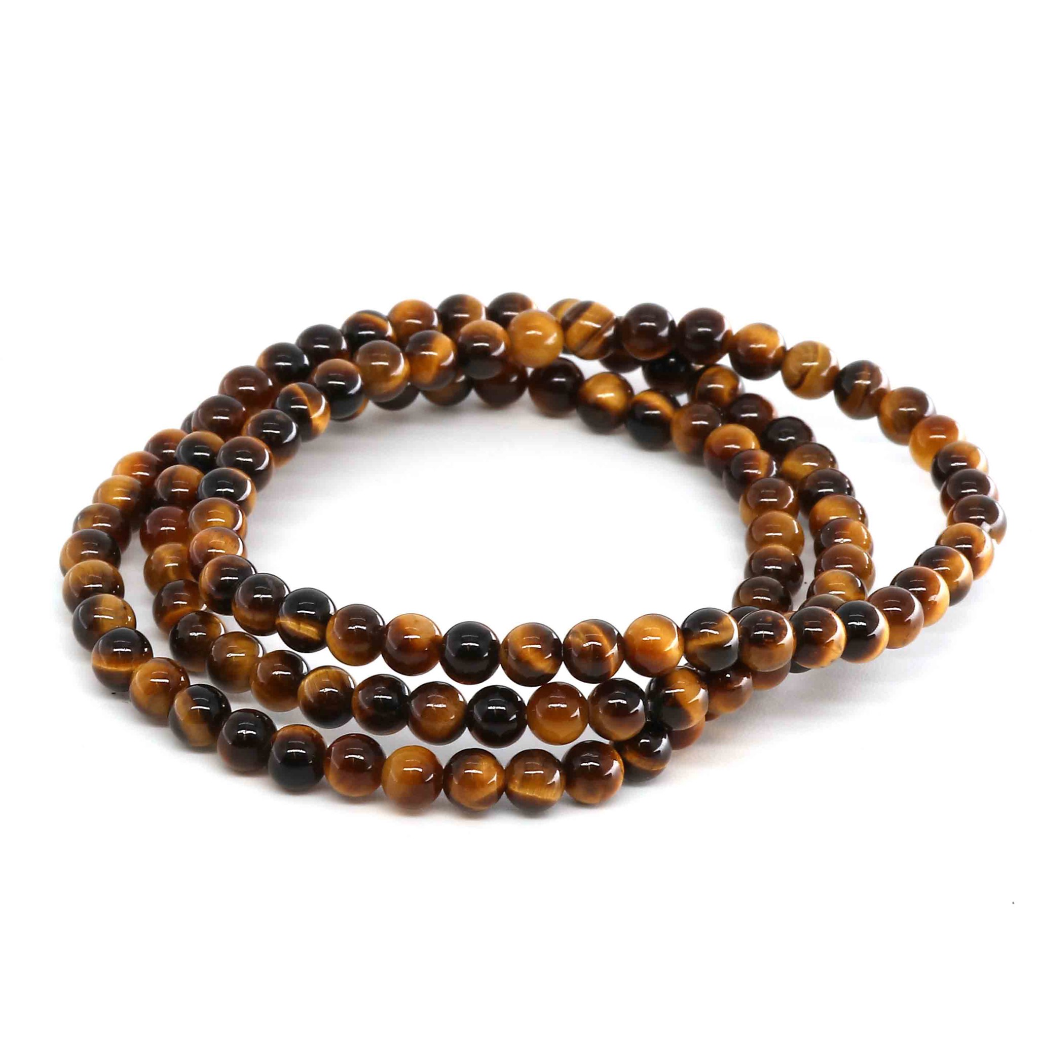 Immagine di Tigerauge Kugeln  4mm Armband
