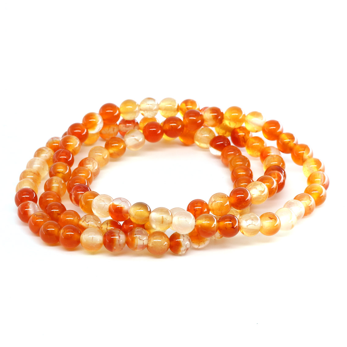 Bild von Karneol Kugeln  6mm Armband Standard
