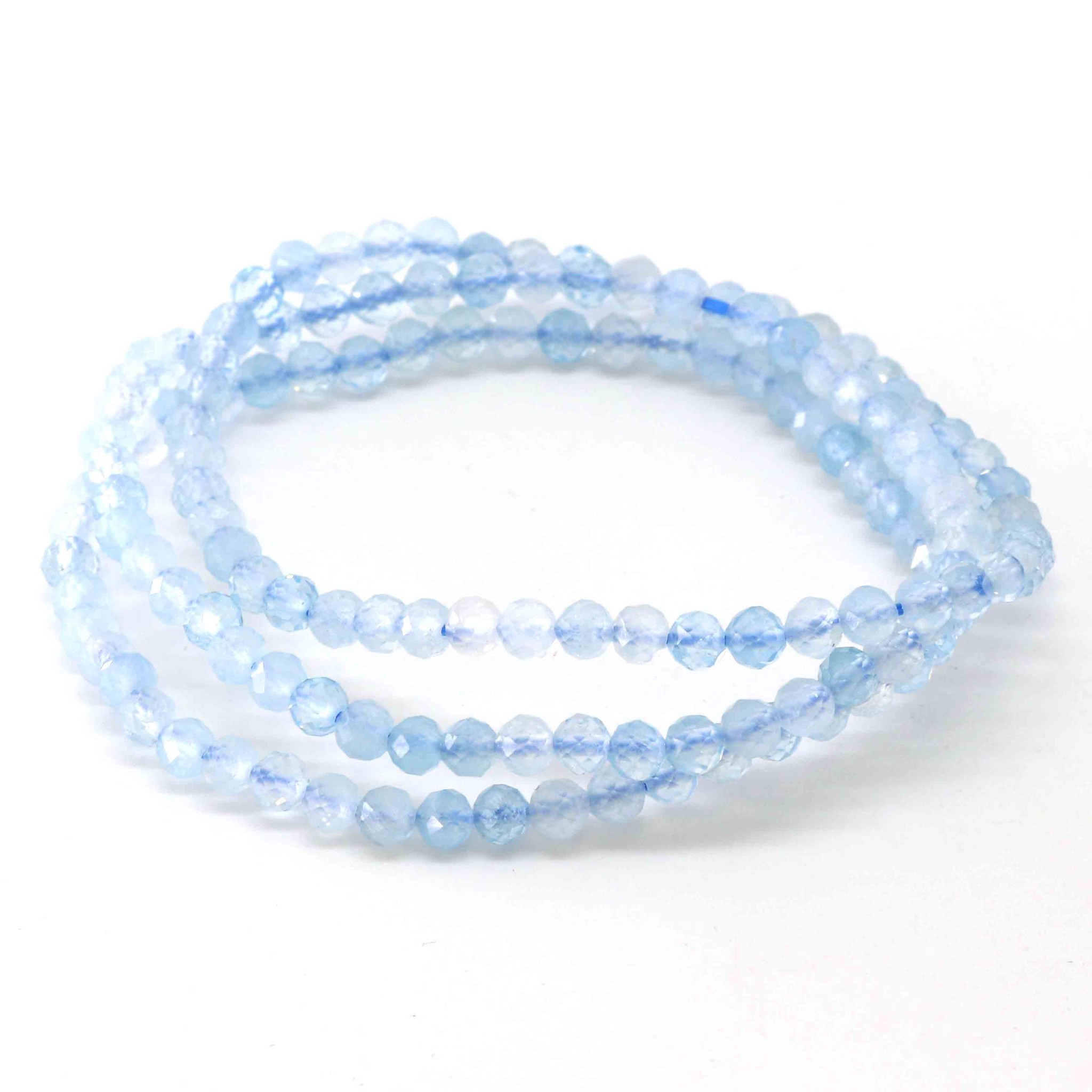 Image de Aquamarin fac. Kugeln  4mm Armband