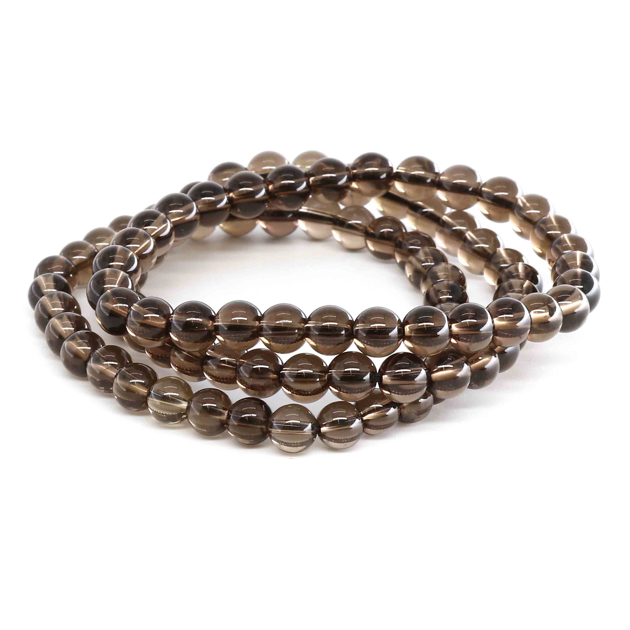 Image de Rauchquarz Kugeln  6mm Armband