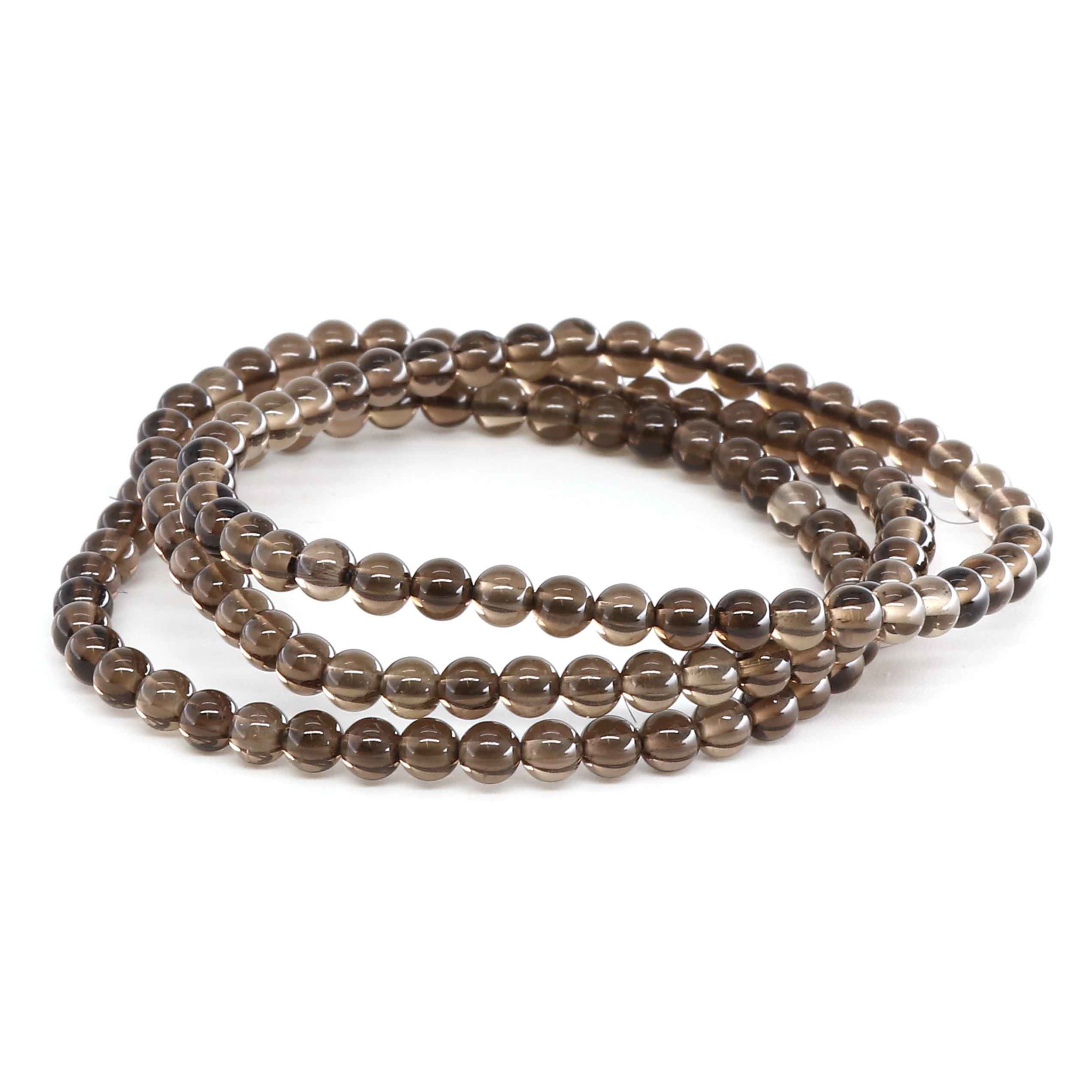 Image de Rauchquarz Kugeln  4mm Armband
