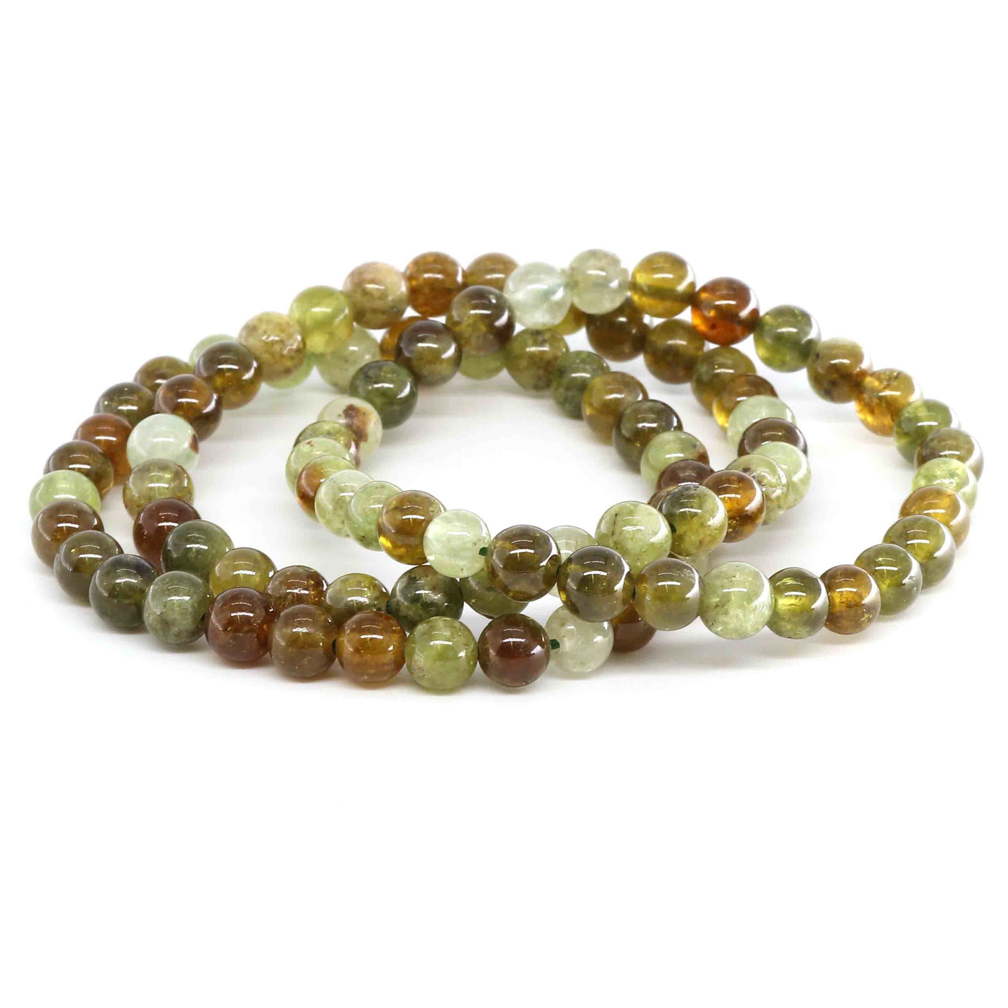 Image de Grüner Granat Kugeln  6mm Armband
