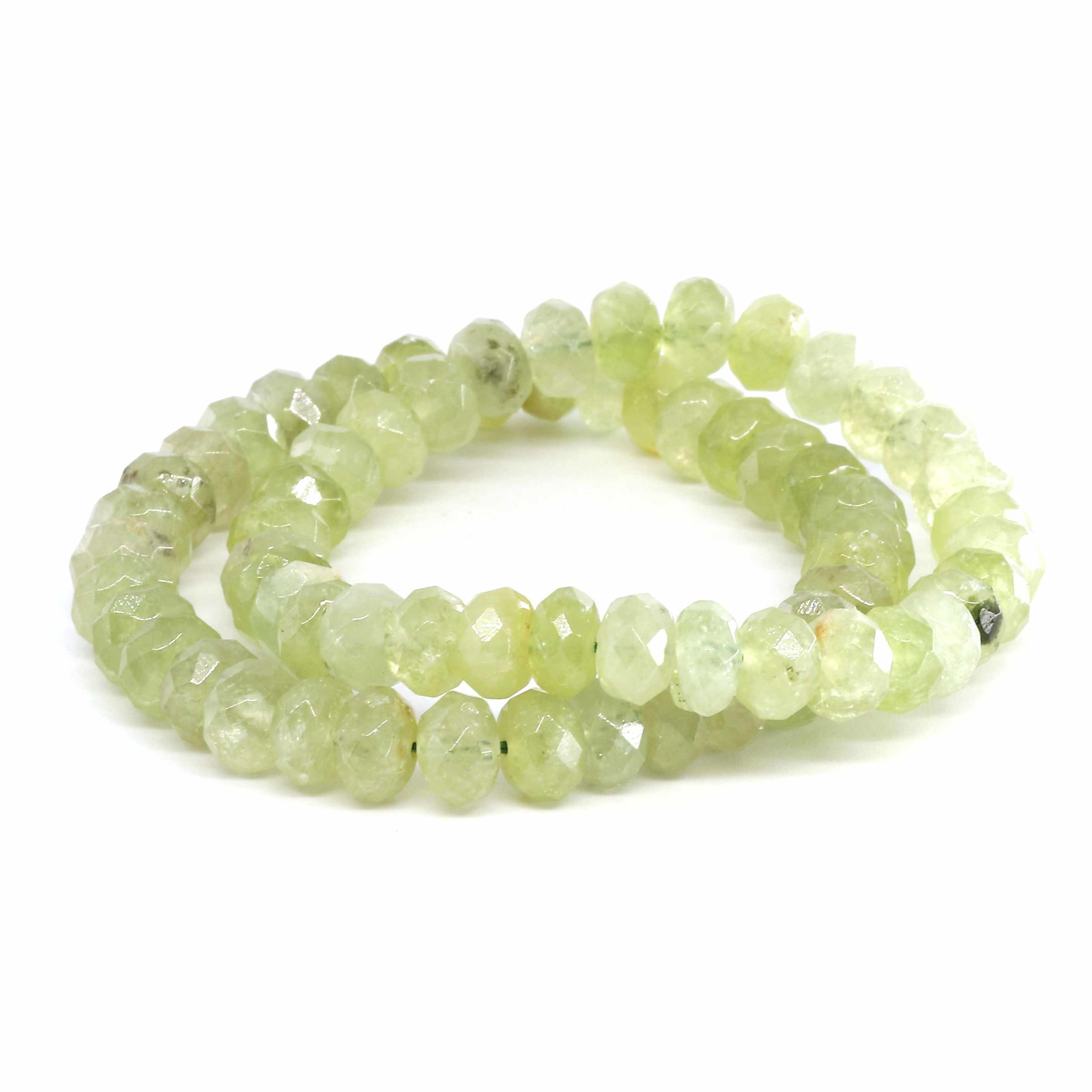 Image de Grüner Granat fac. Button  8mm Armband