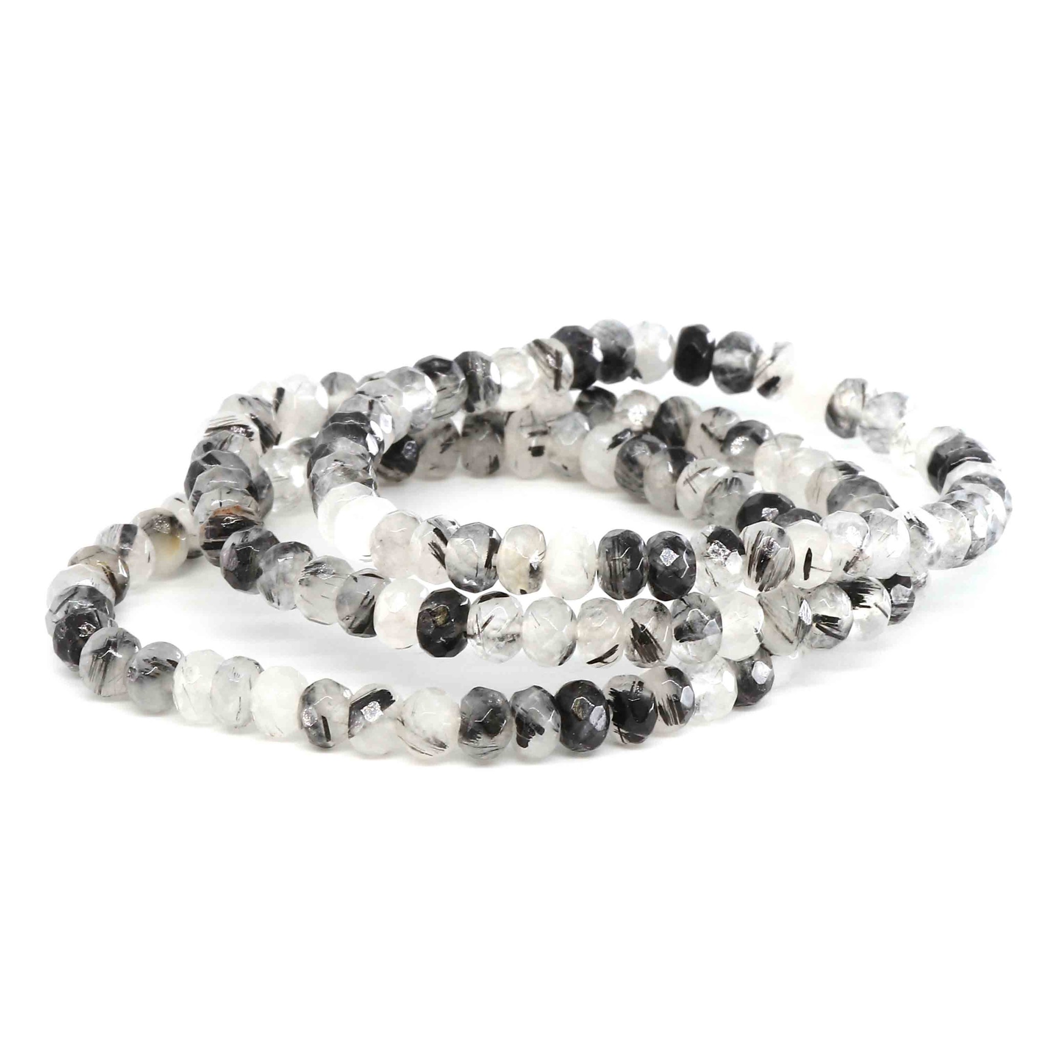 Image de Turmalinquarz fac. Button  6mm Armband