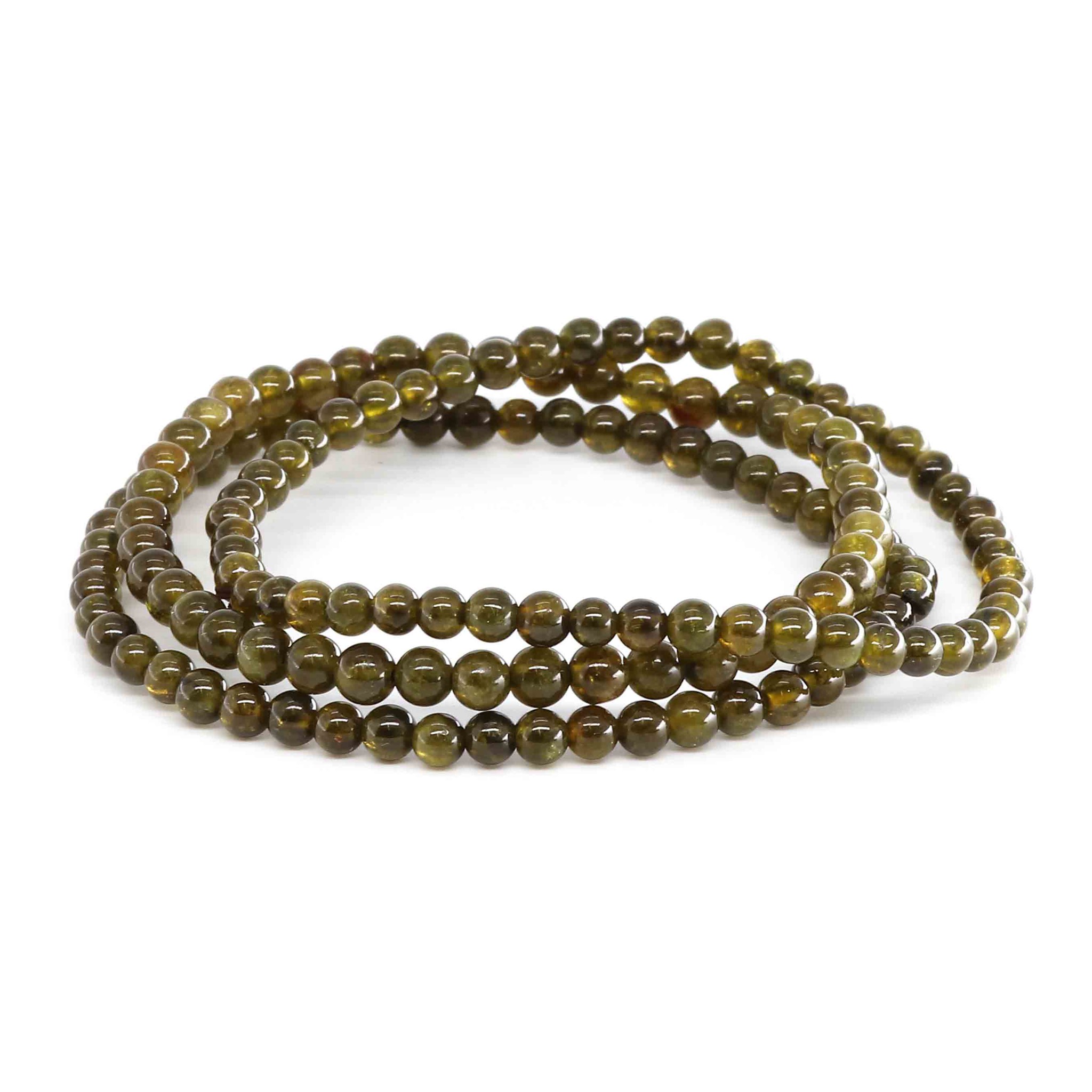 Image de Turmalin farbig Kugeln  4mm Armband (grün)