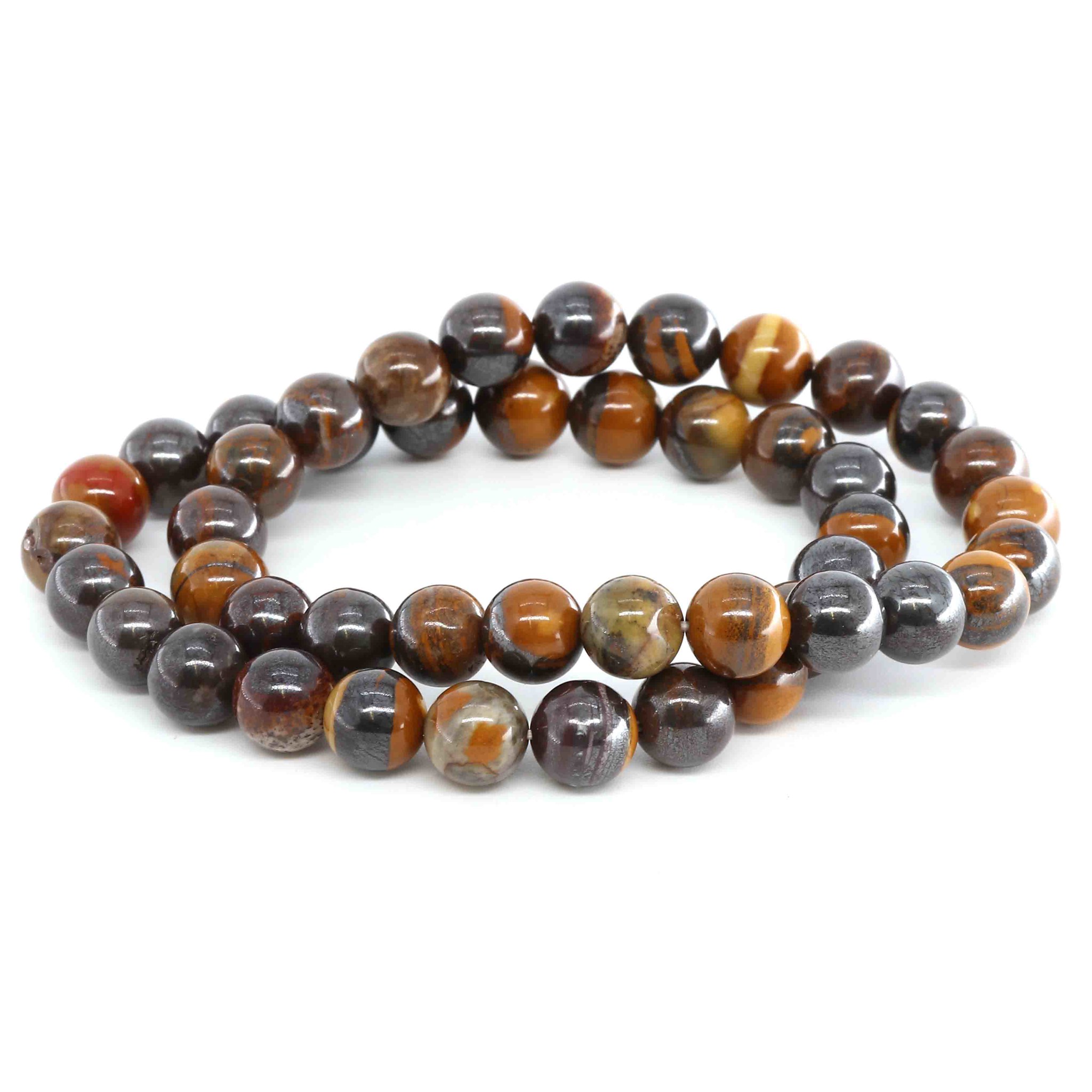 Image de Tigereisen Kugeln  8mm Armband (Jaspis)