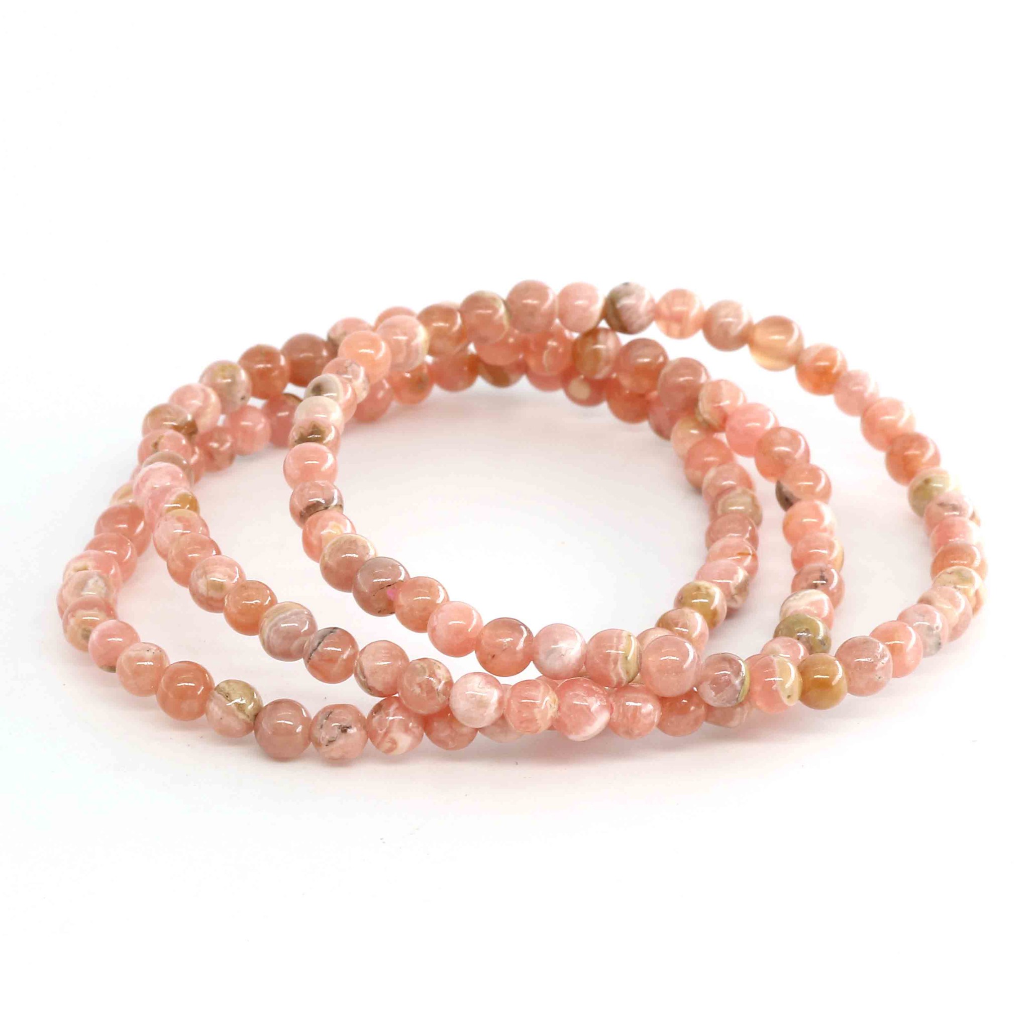 Bild von Rhodochrosit Kugeln  4mm Armband