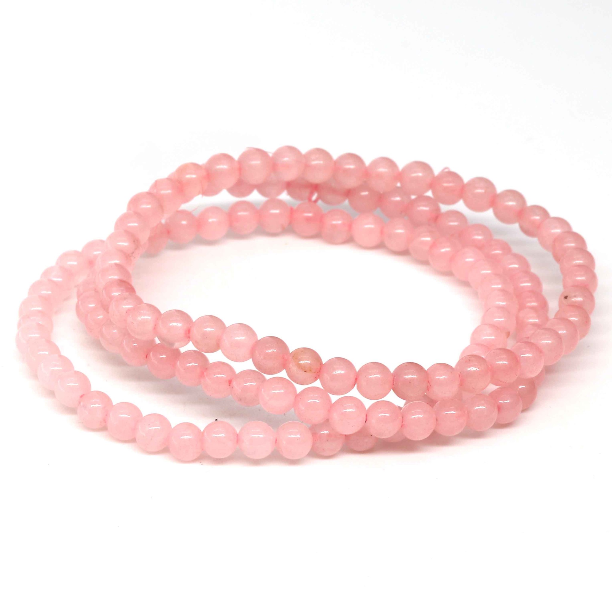 Immagine di Rosenquarz Kugeln  4mm Armband A-Qualität