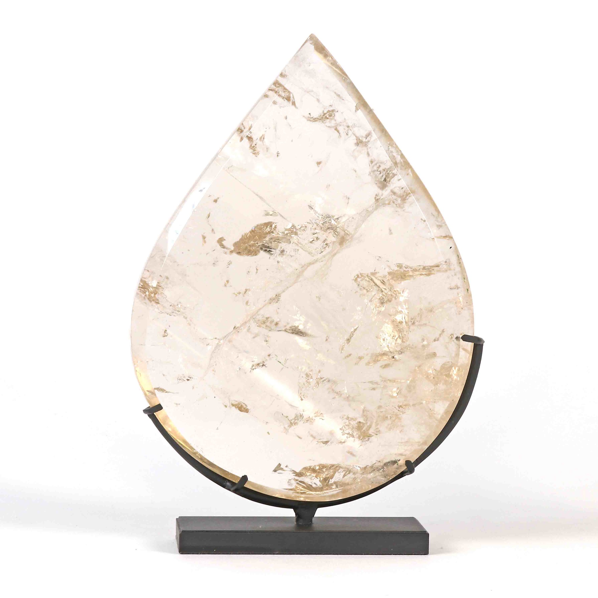 Bild von Citrin Tropfen poliert auf Display Extra