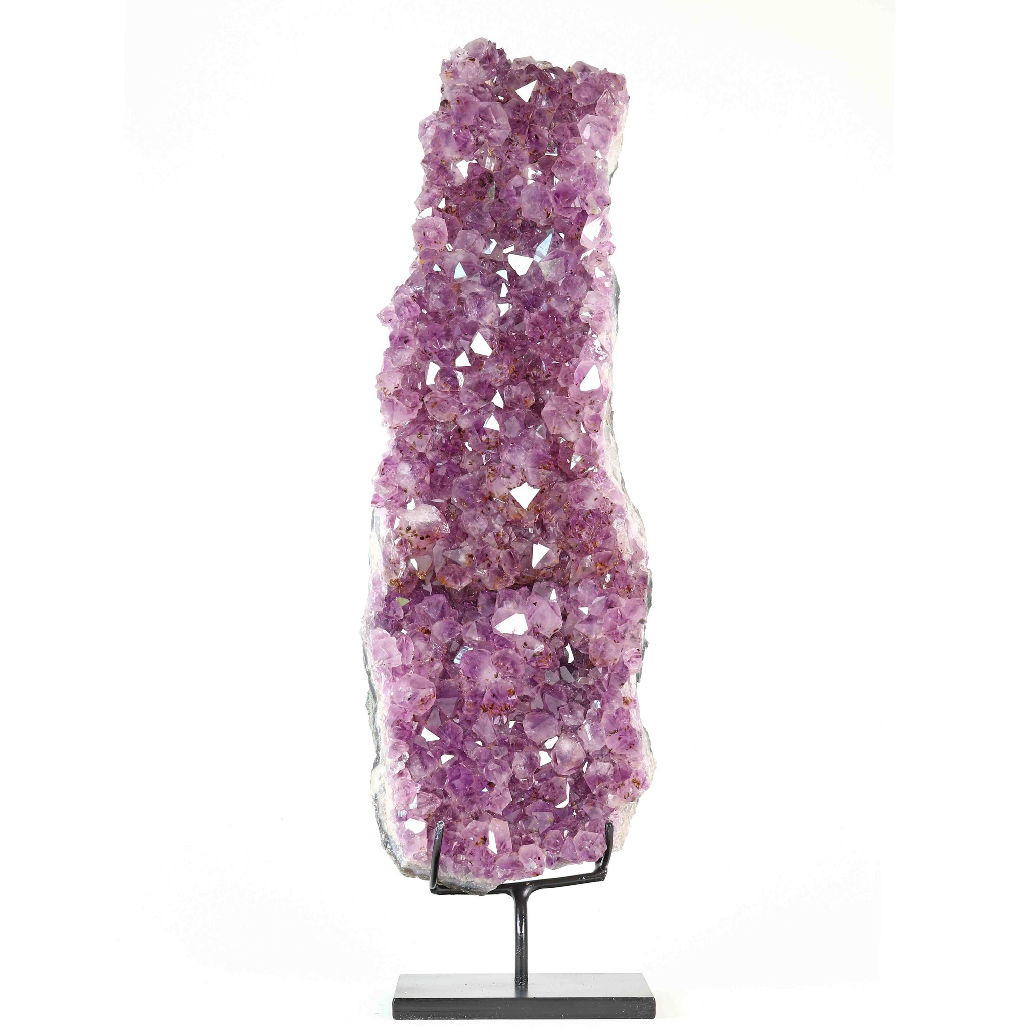 Bild von Amethyst Drusen-Stück aus Brasilien, auf Display