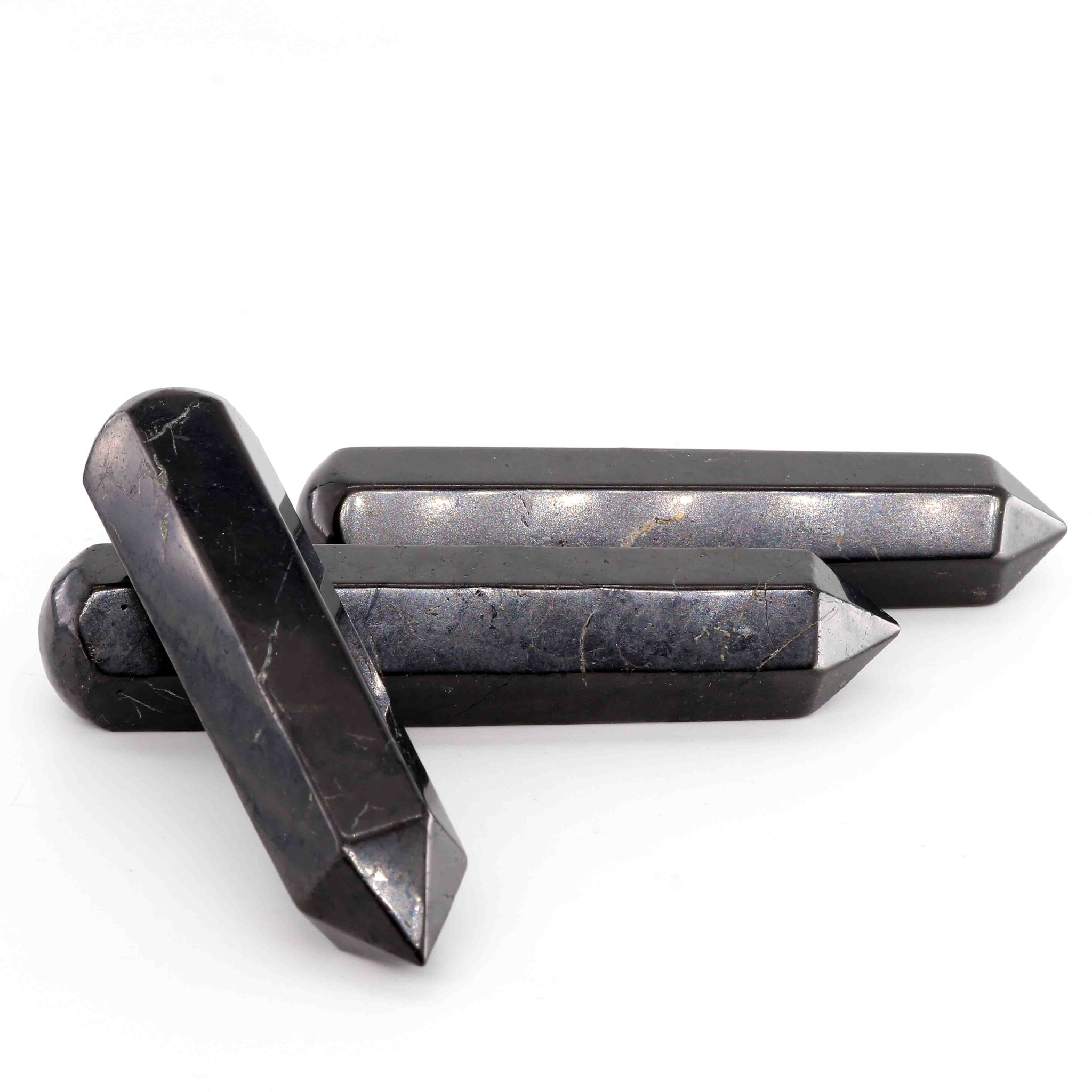Image de Schungit Massagestab Hexagon