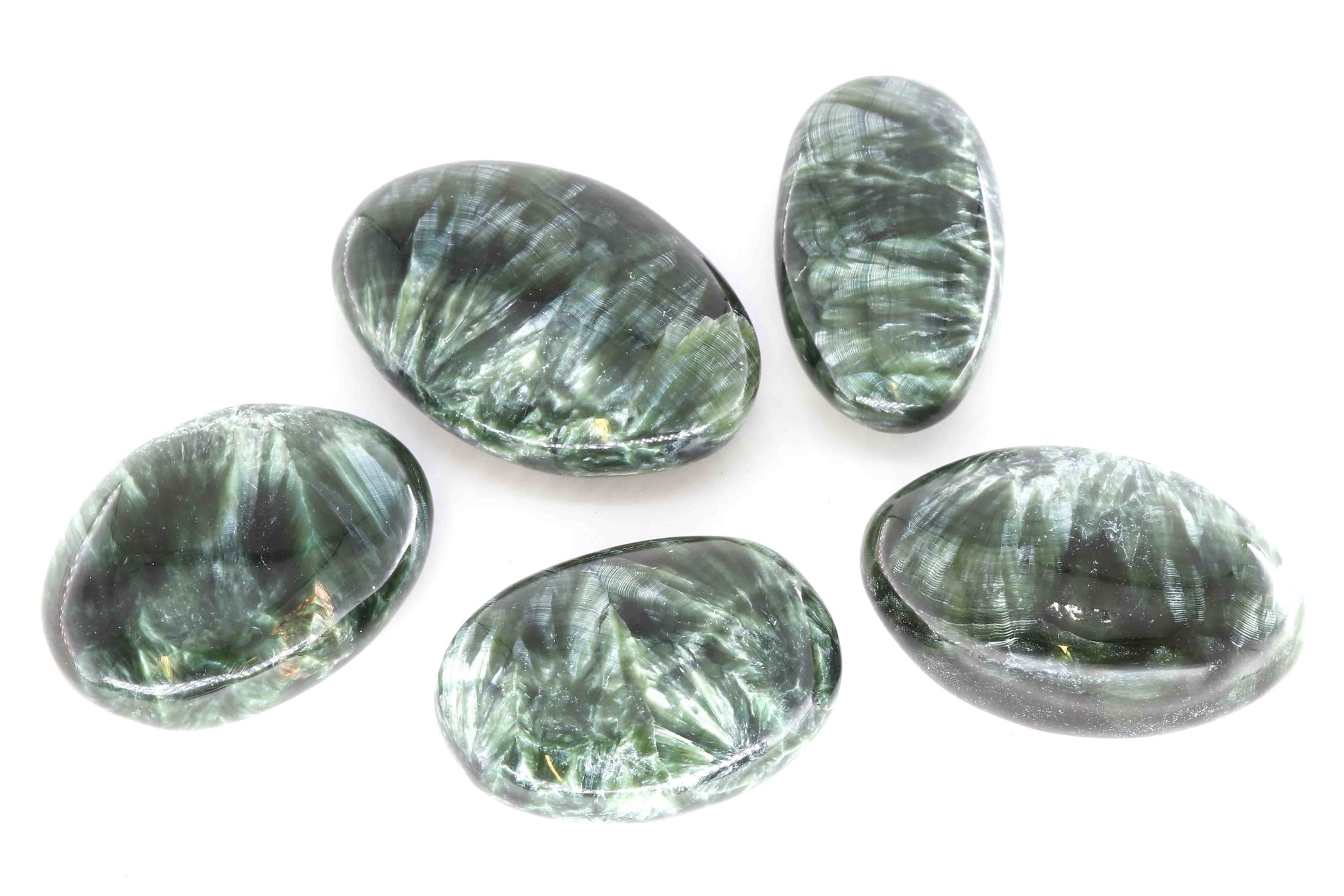 Immagine di Seraphinit-Klinochlor Handschmeichler TOP 45x30mm