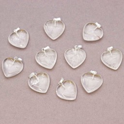 Zeige Details für Bergkristall "Love Hearts" 20x6mm Anhänger mit Metallöse Bild von Bergkristall "Love Hearts" 20x6mm Anhänger mit Metallöse