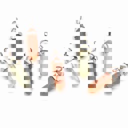 Zeige Details für Mondstein Doppelender Spitze 30x10mm Anhänger mit Metallöse Bild von Mondstein Doppelender Spitze 30x10mm Anhänger mit Metallöse