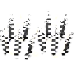 Zeige Details für Turmalin Schörl Doppelender Spitze 30x10mm Anhänger mit Metallöse Bild von Turmalin Schörl Doppelender Spitze 30x10mm Anhänger mit Metallöse