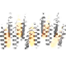 Zeige Details für Landschafts Jaspis Doppelender Spitze 30x10mm Anhänger mit Metallöse Bild von Landschafts Jaspis Doppelender Spitze 30x10mm Anhänger mit Metallöse