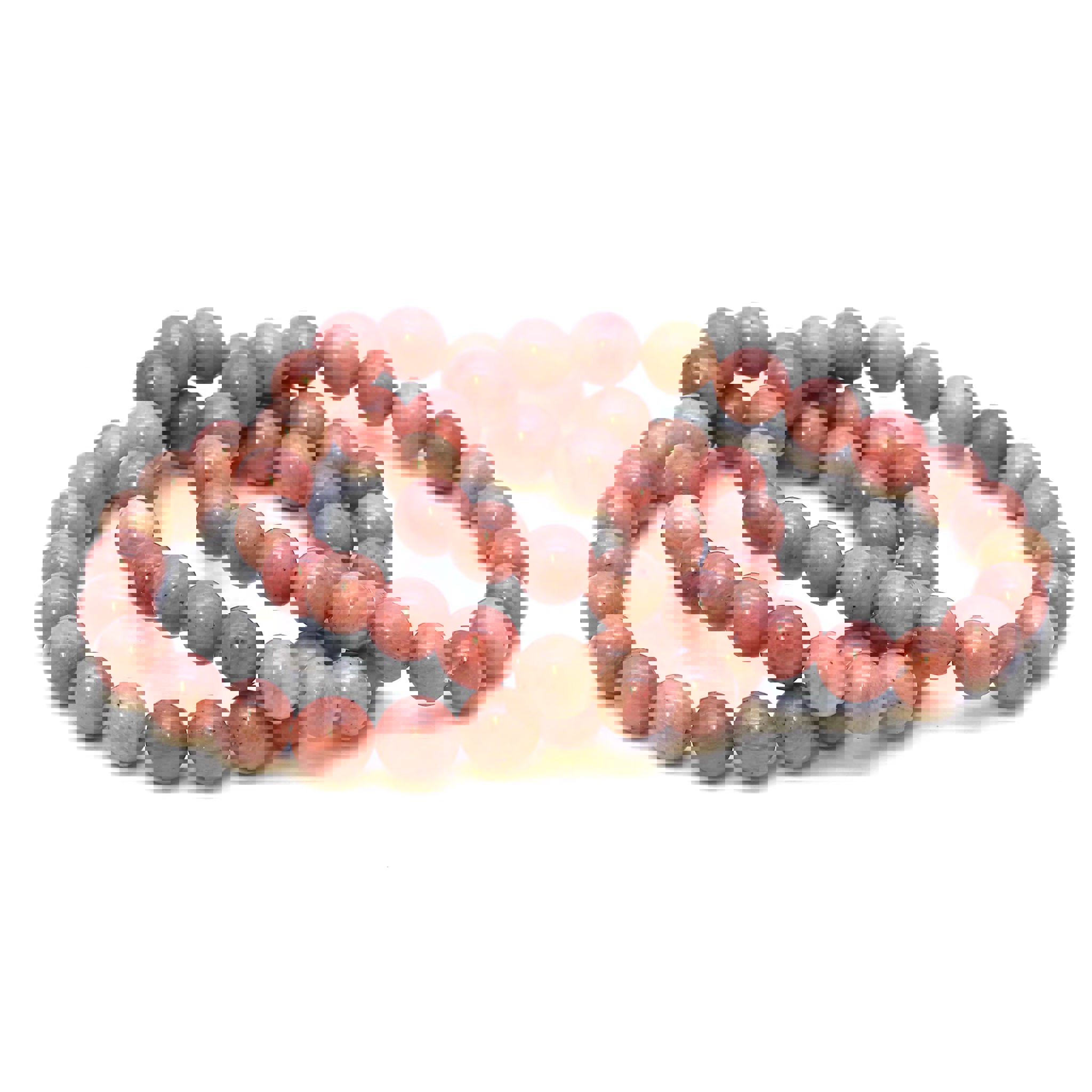 Image de Bracelet de boules de Rhodonite 8mm standard