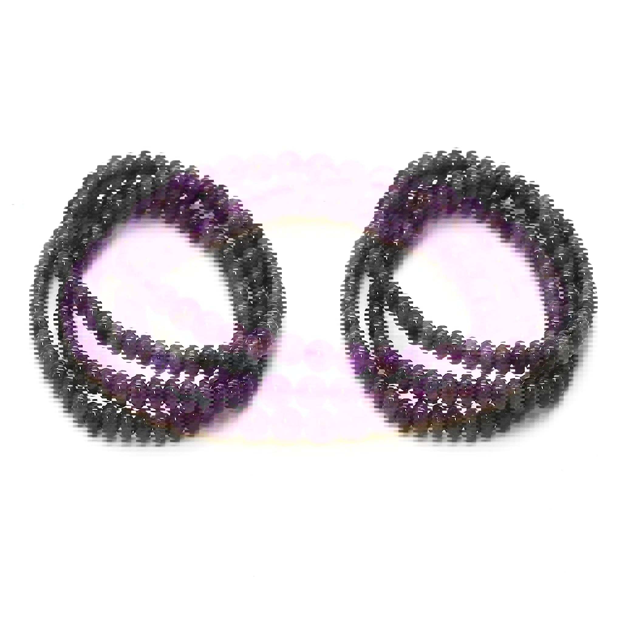 Image de Bracelet Améthyste boules 4mm (Quartz)