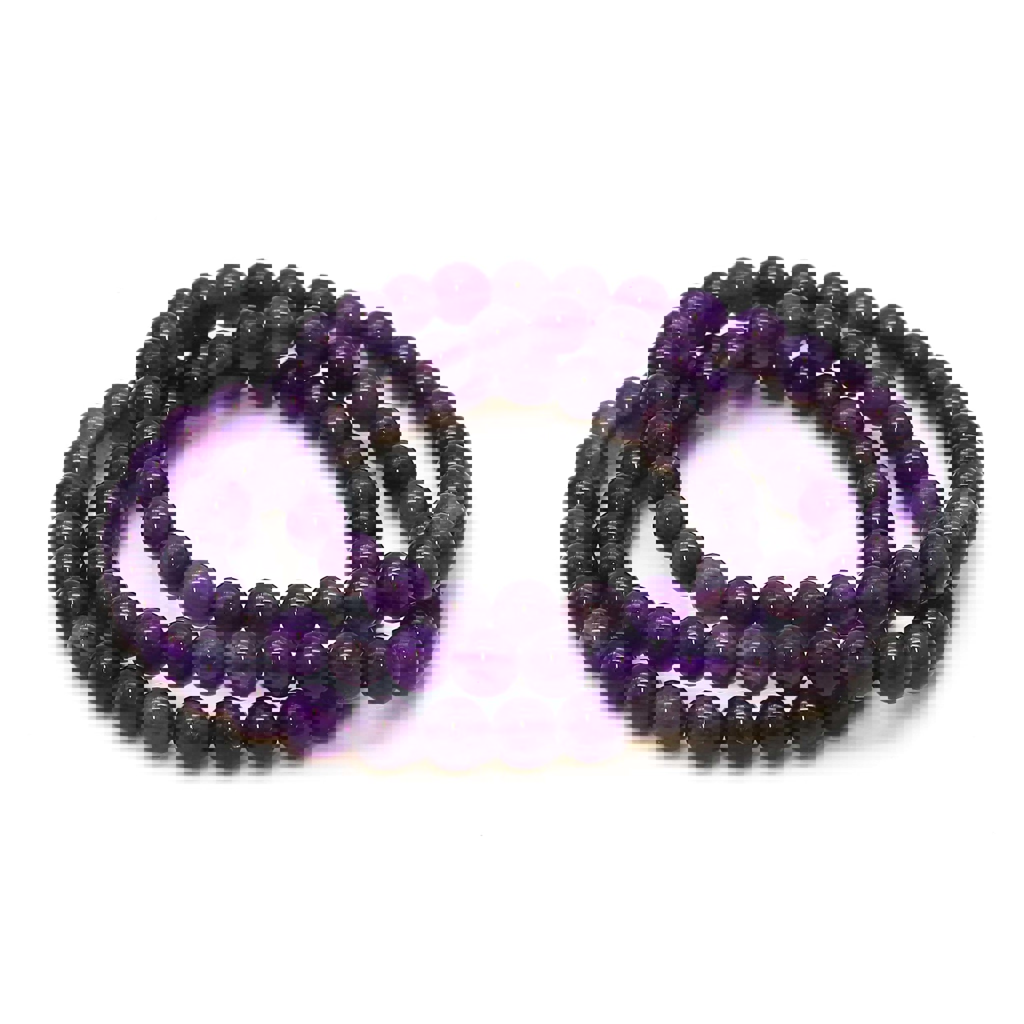 Image de Améthyste boules 6mm "A" bracelet