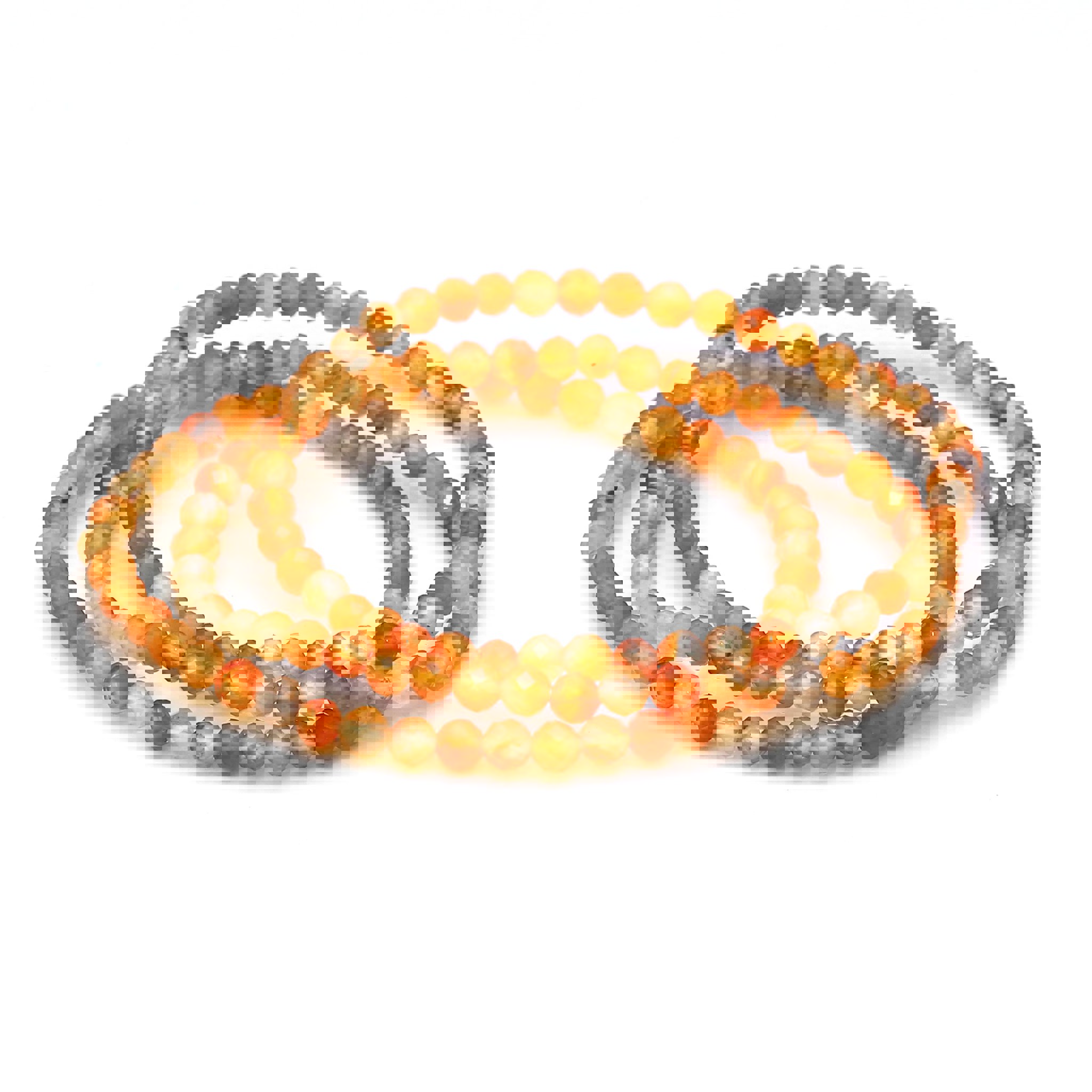 Image de Bracelet de boules de Cornaline à facettes 4mm