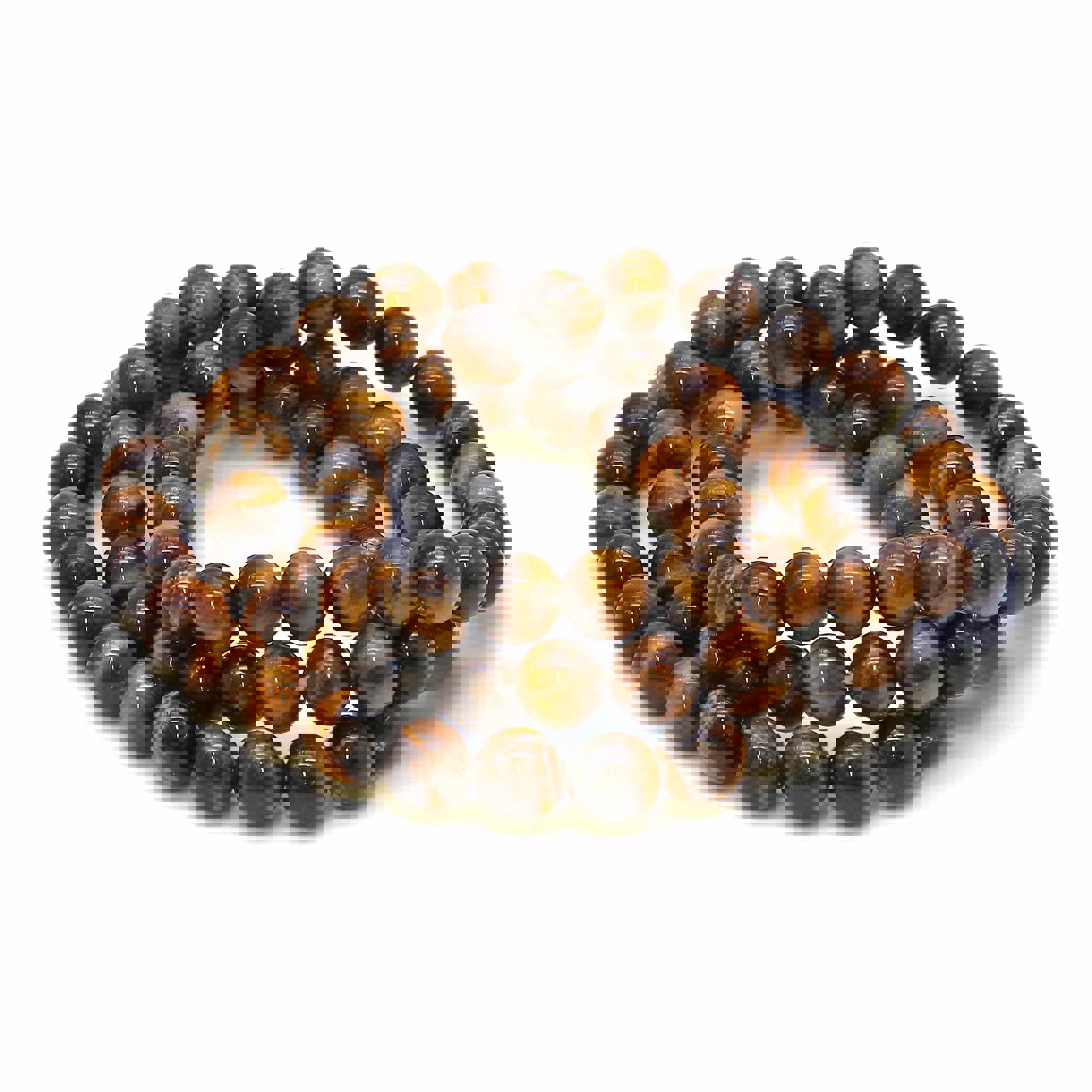 Image de Bracelet d'oeil de tigre boules 8mm standard