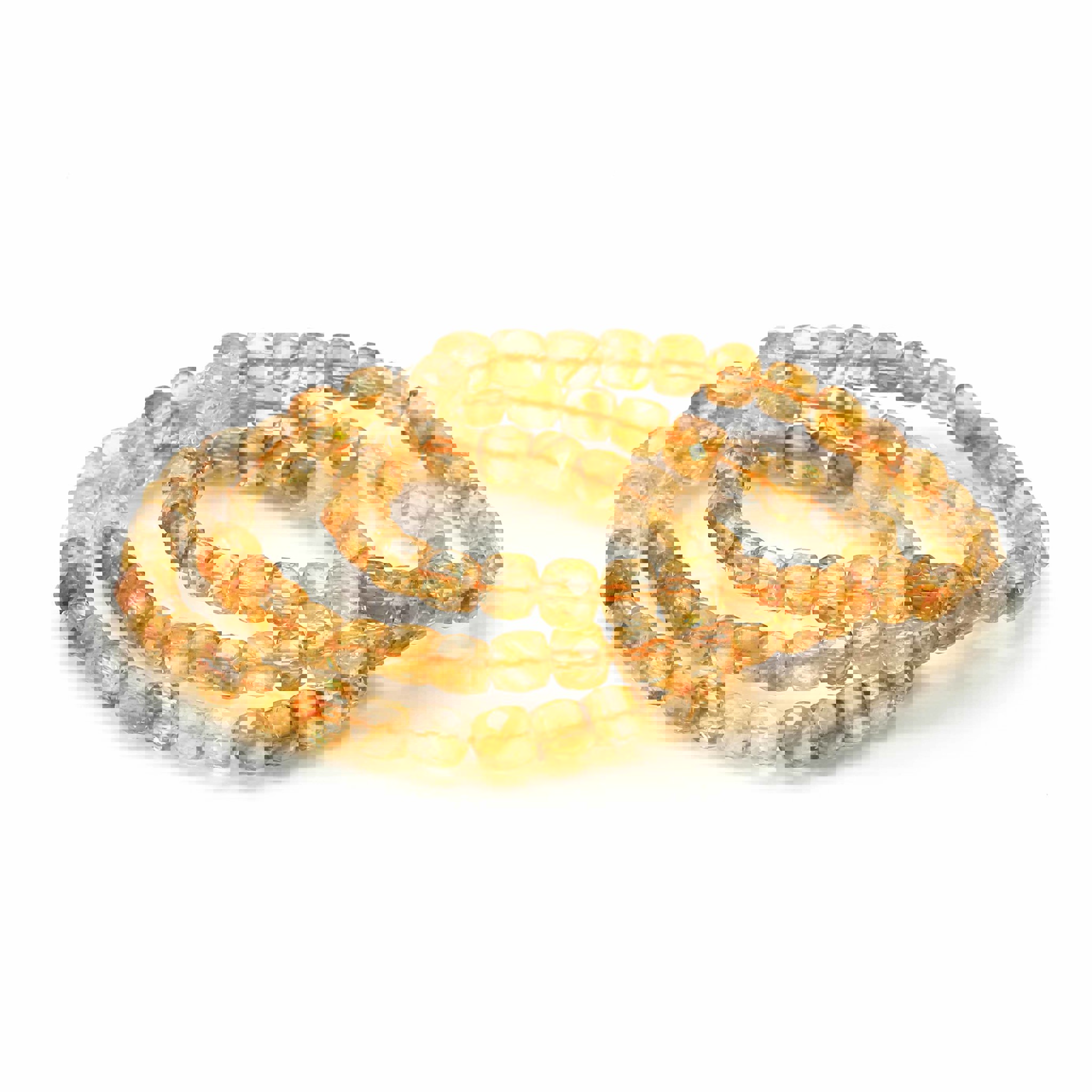 Image de Citrine facettée. Rouleau 6mm Bracelet Extra
