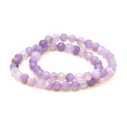 Zeige Details für Lila Opal  fac. Kugeln  6mm Armband  Bild von Lila Opal  fac. Kugeln  6mm Armband