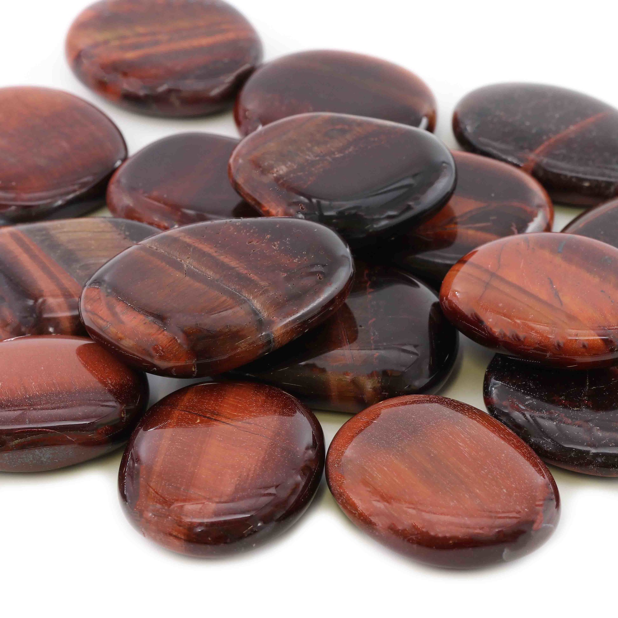 Bild von Rotes Tigerauge Handschmeichler (VE: 250g)