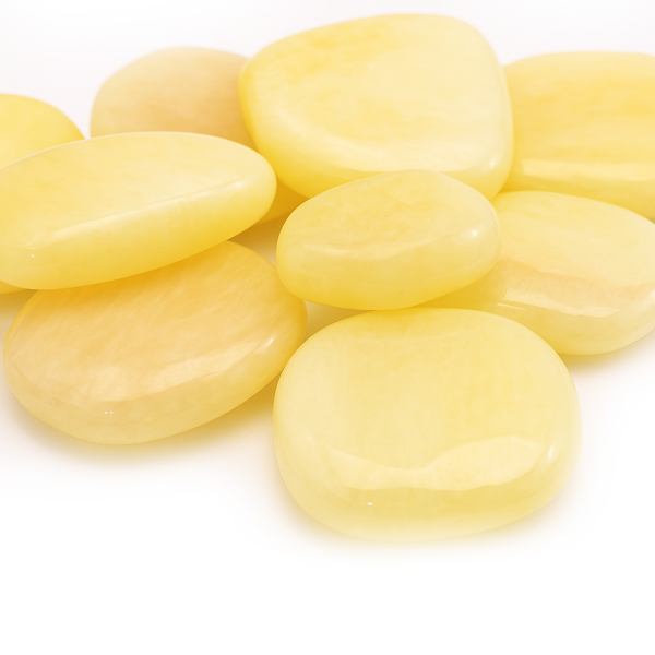 Bild von Gelber Calcit  Handschmeichler (VE: 250g)