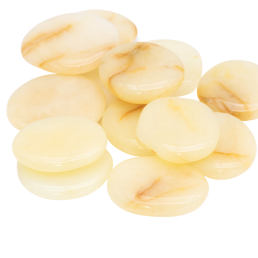 Immagine di Pietra piatta levigata in Avventurina gialla (PU: 250g)