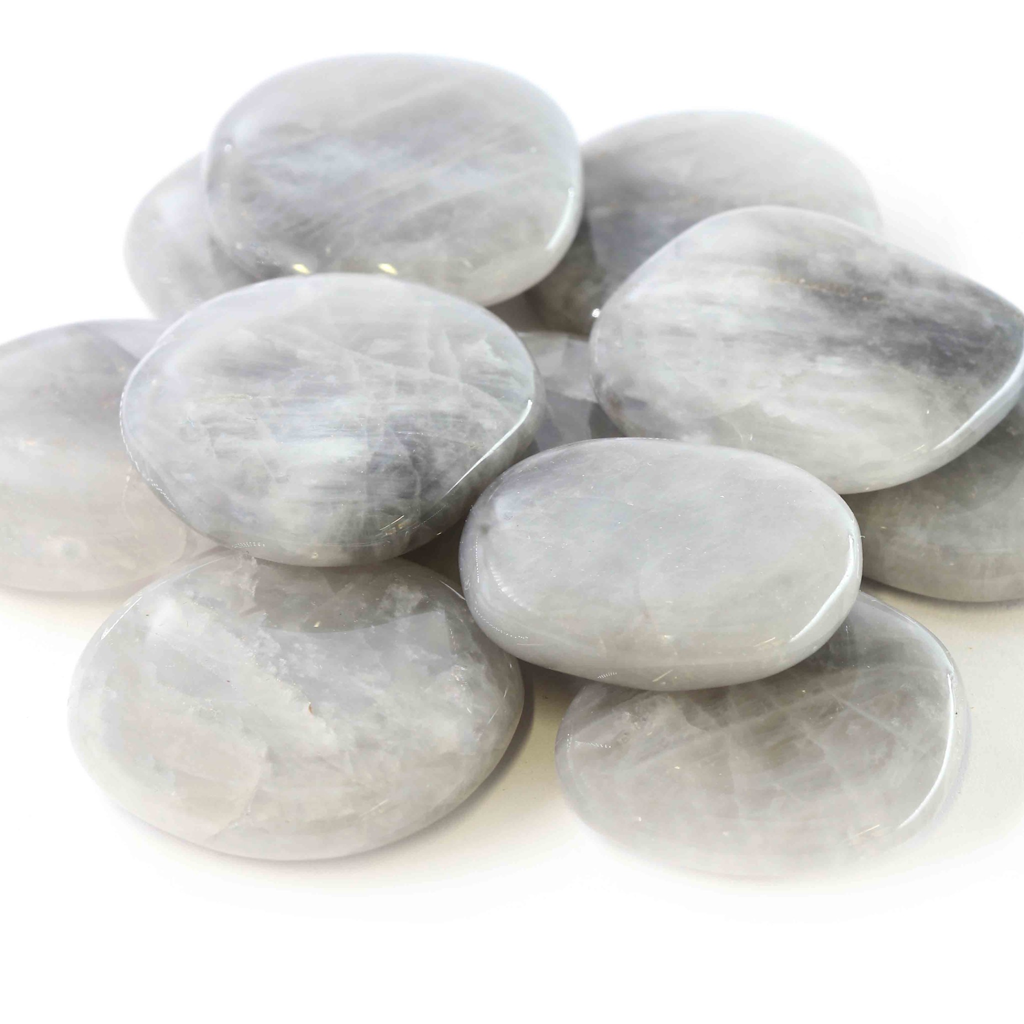 Immagine di Pietra piatta levigata grigio argento (PU: 500g)