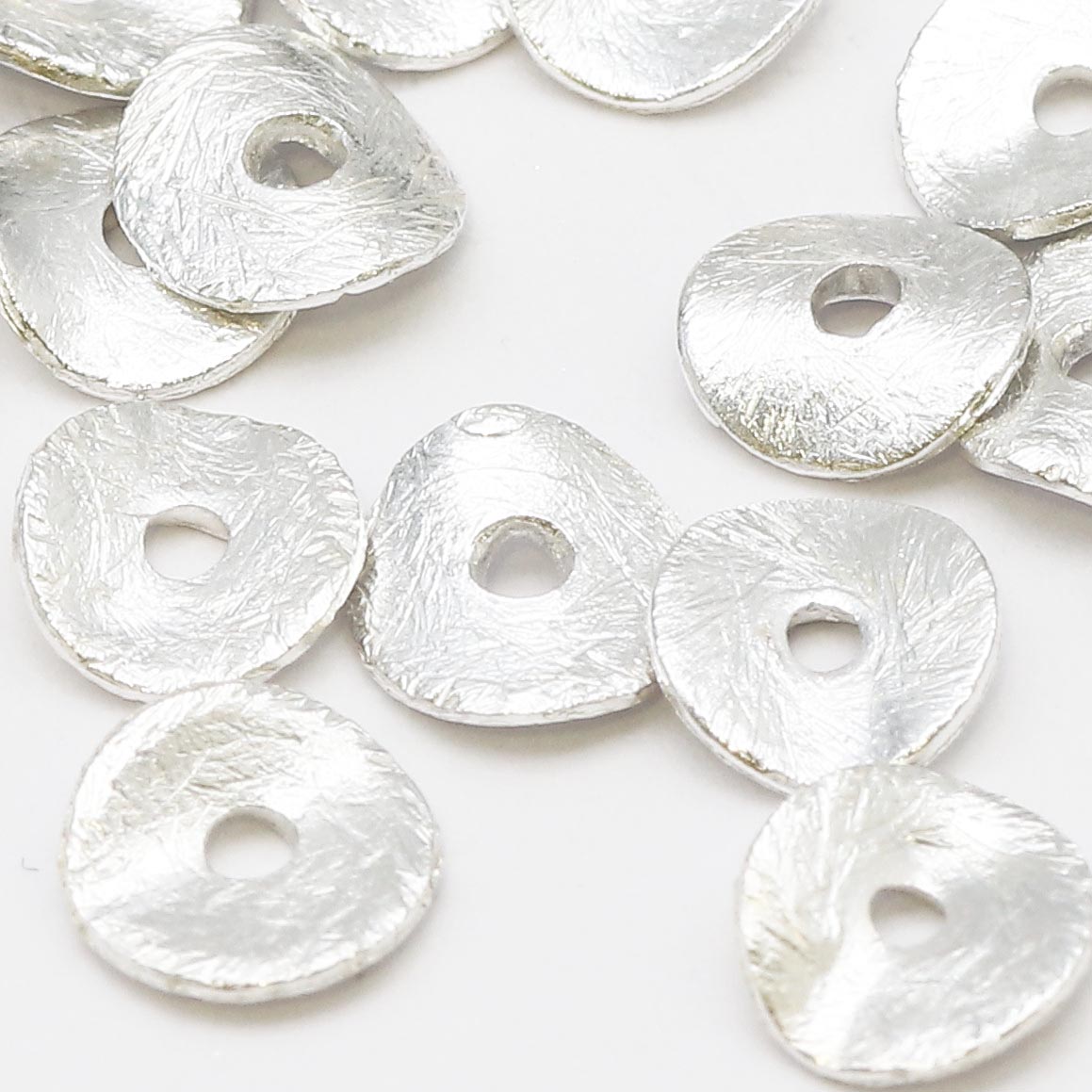 Immagine di Perline scanalate, argento 925