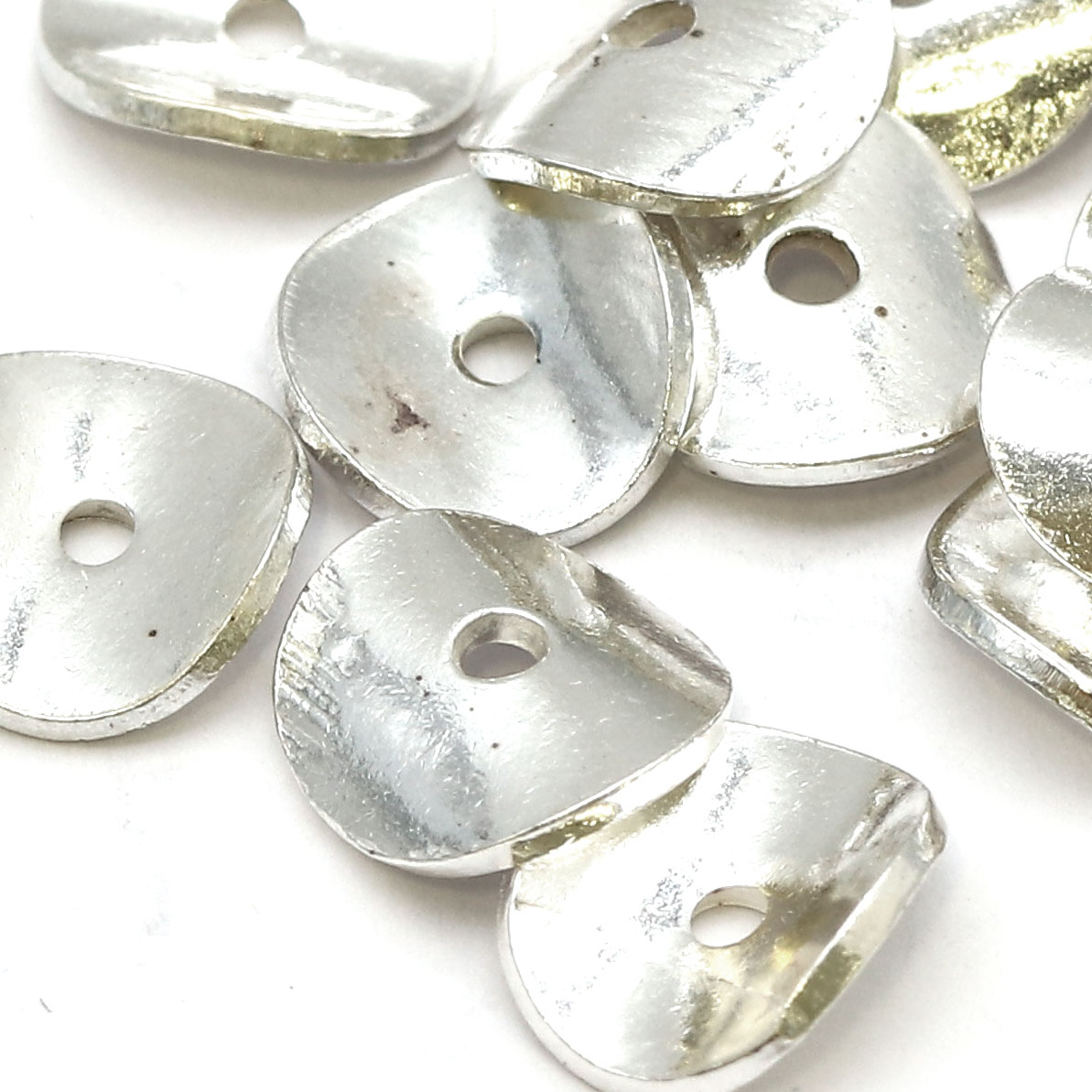 Immagine di Perline scanalate, argento 925