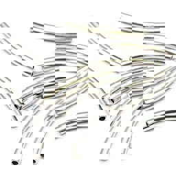 Zeige Details für Röhrchen Tube gebogen 30mm, Loch 3mm, Silber 925 Bild von Röhrchen Tube gebogen 30mm, Loch 3mm, Silber 925