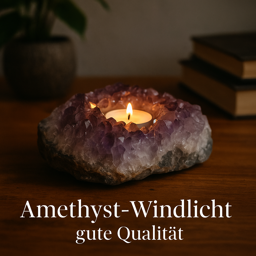 Zeige Details für Amethyst Windlicht Stufe Extra Bild von Amethyst Windlicht Stufe Extra